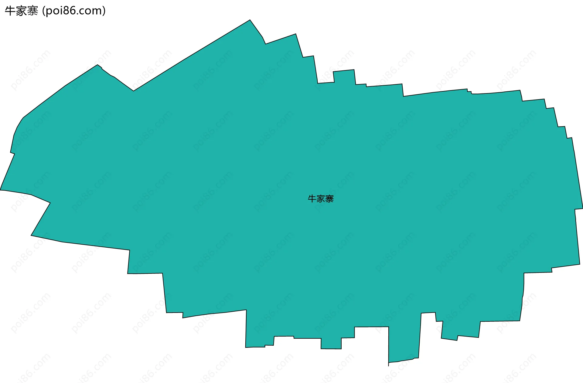 牛家寨边界地图