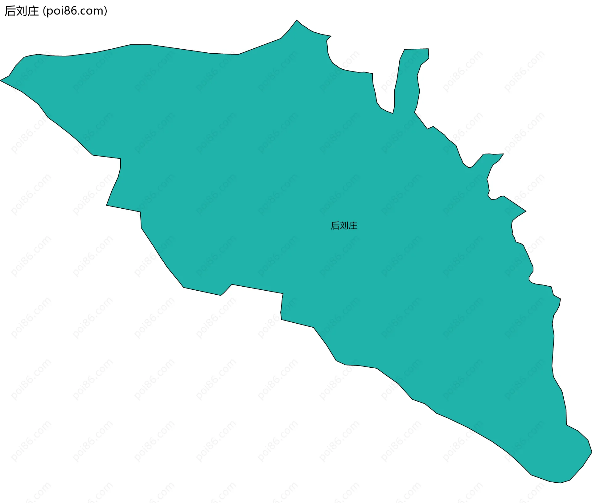 后刘庄边界地图