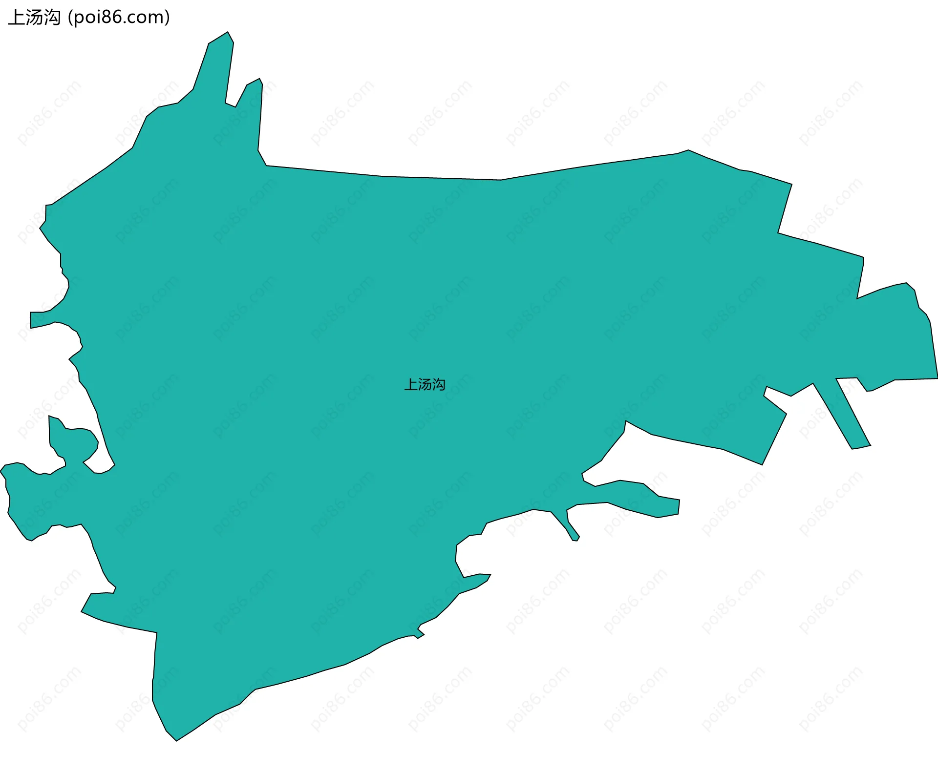 上汤沟边界地图