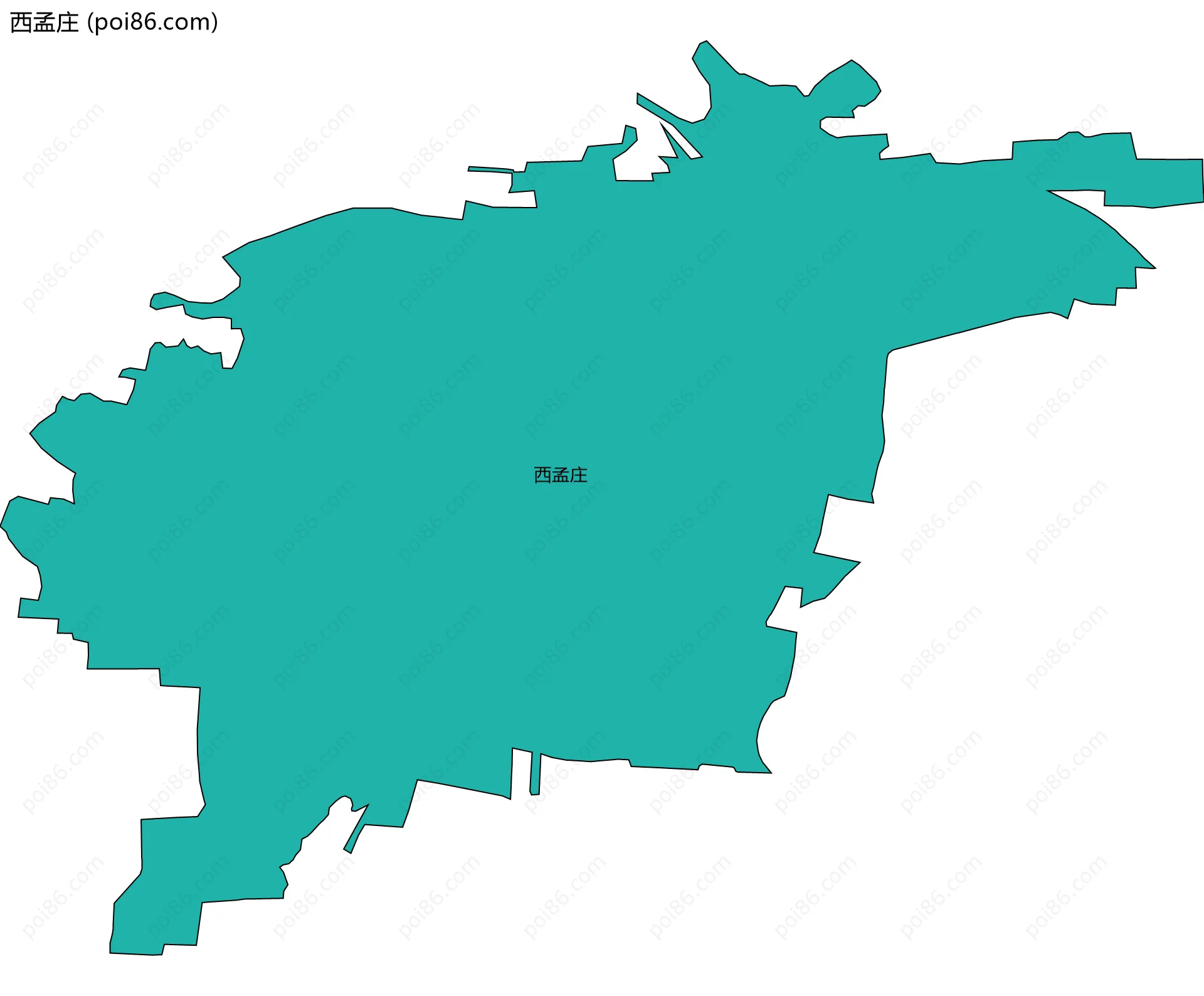 西孟庄边界地图