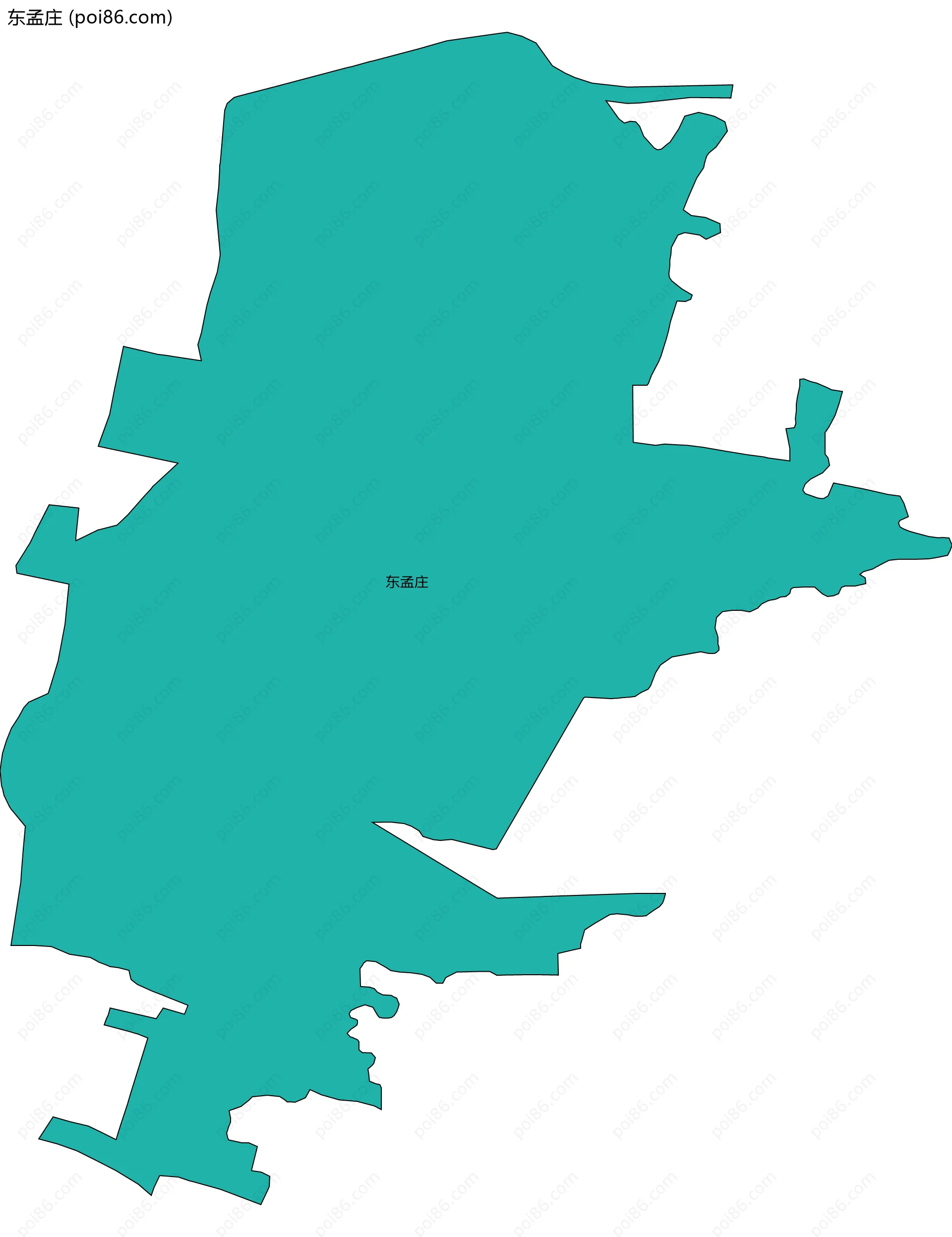 东孟庄边界地图