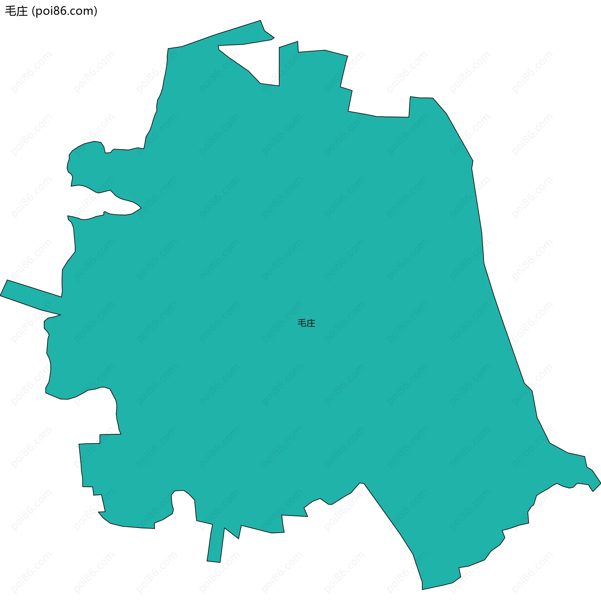 毛庄边界地图