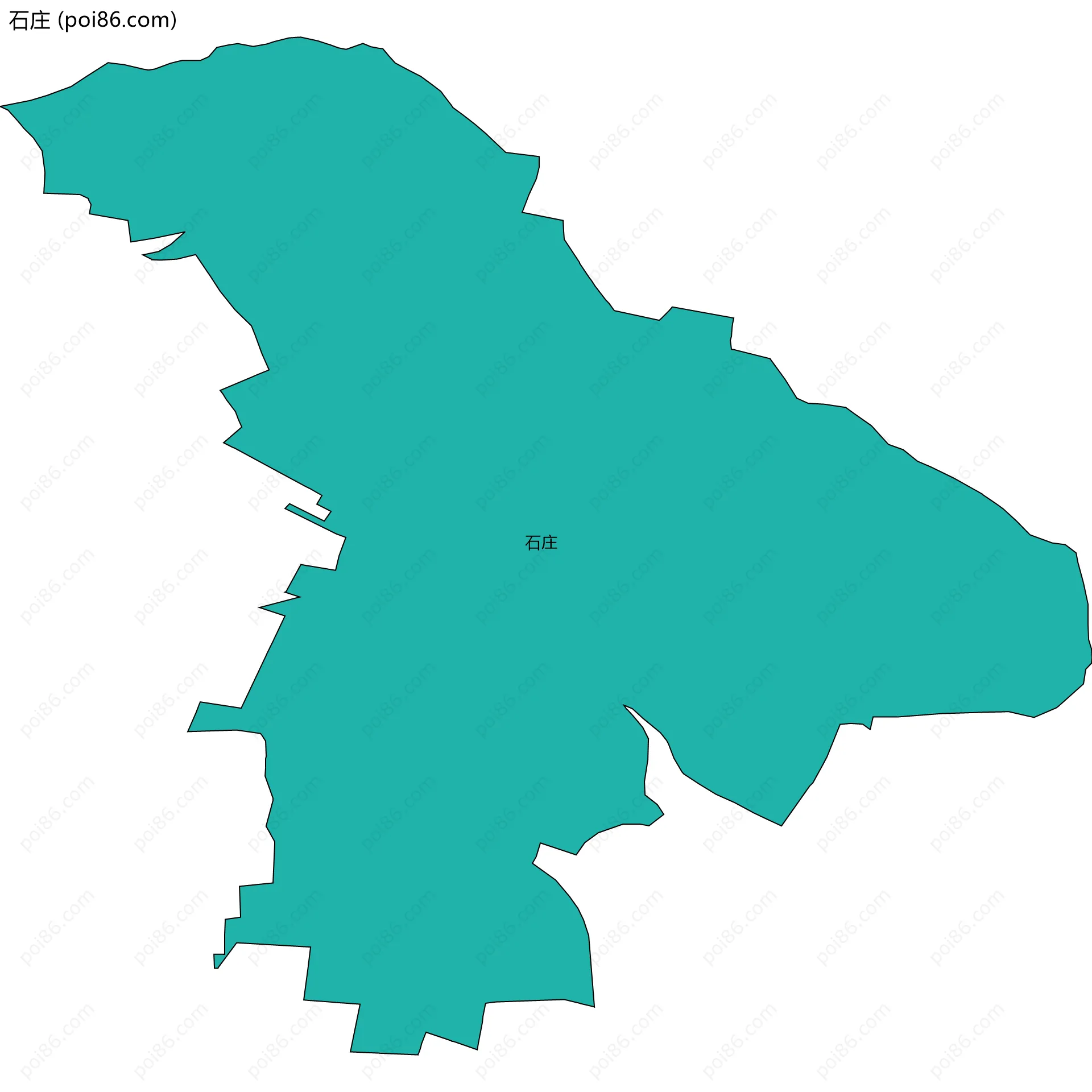 石庄边界地图