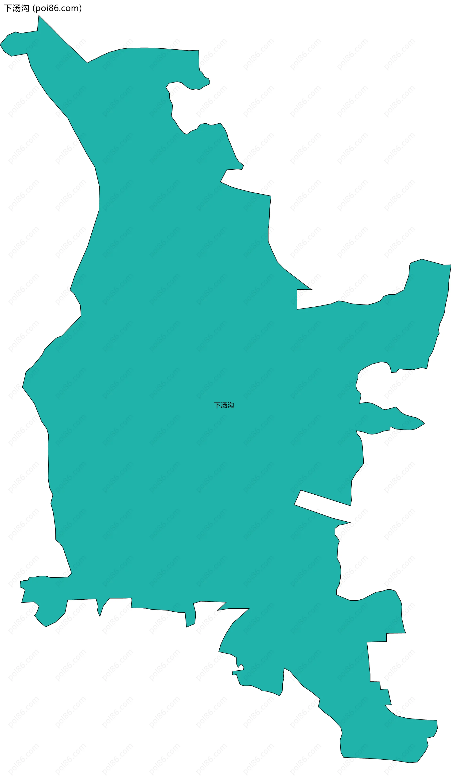 下汤沟边界地图