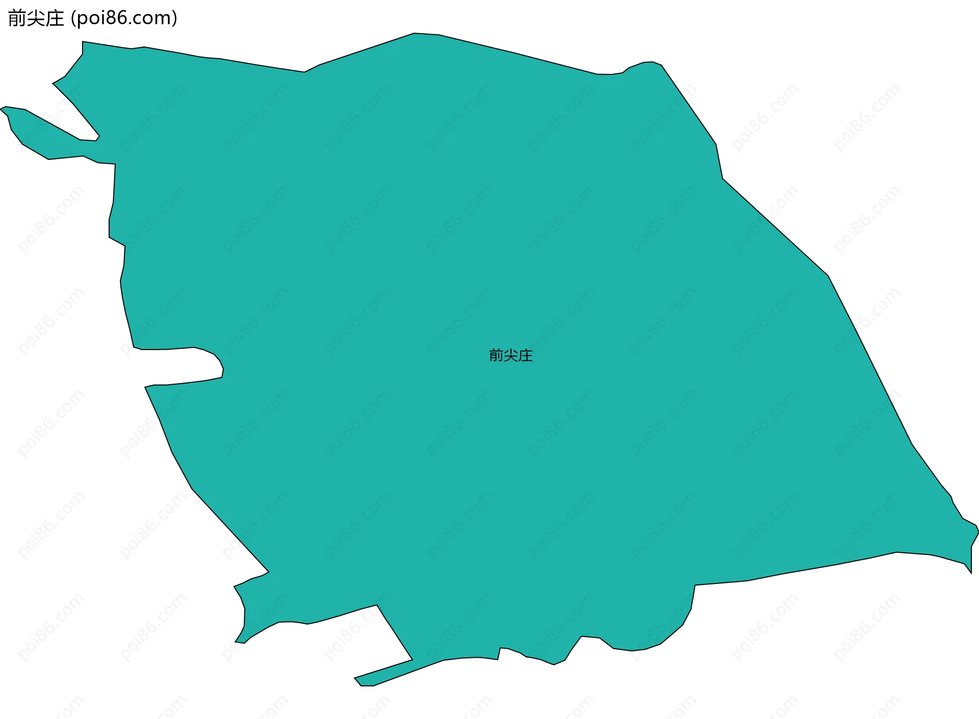 前尖庄边界地图
