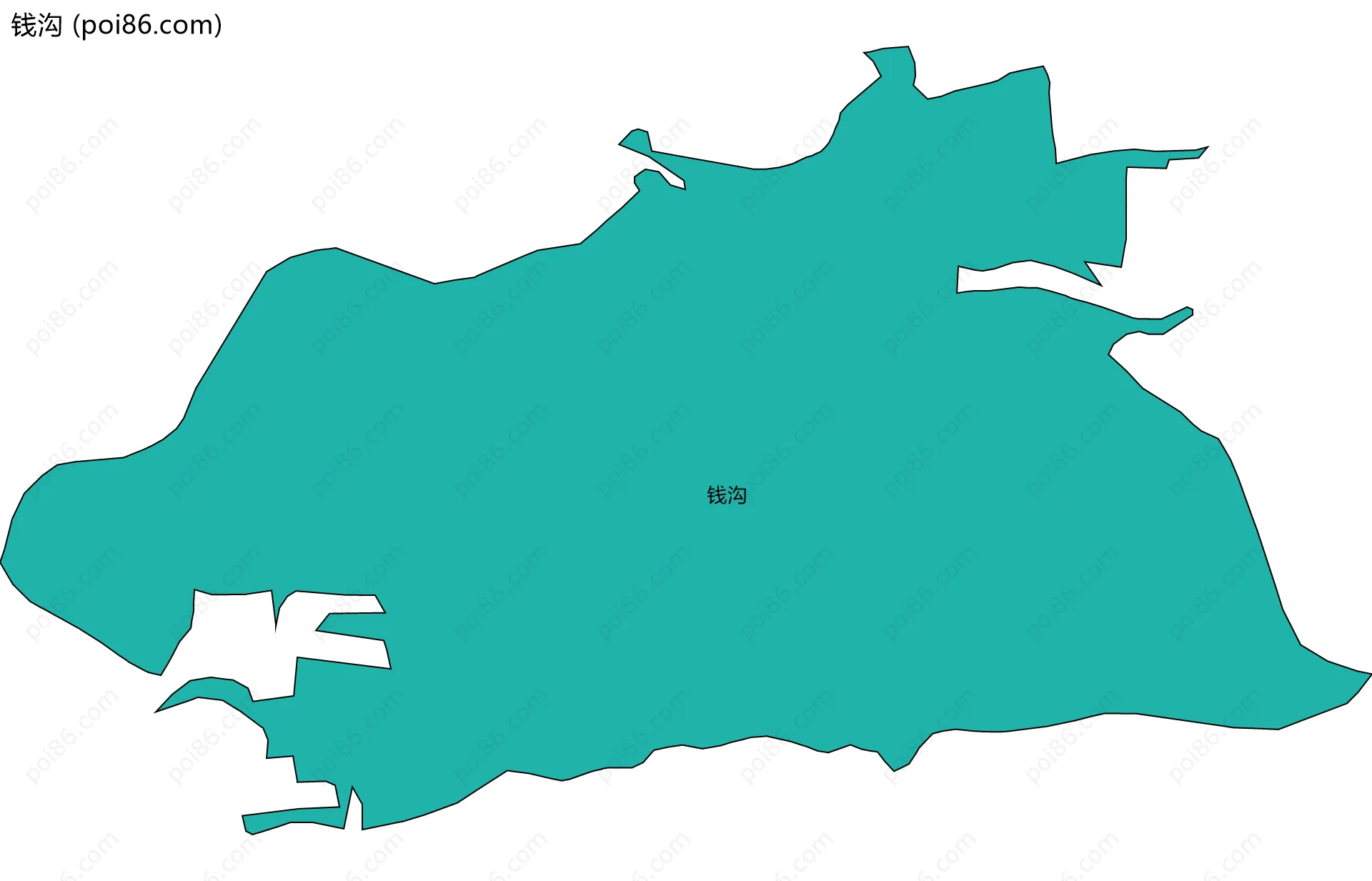 钱沟边界地图