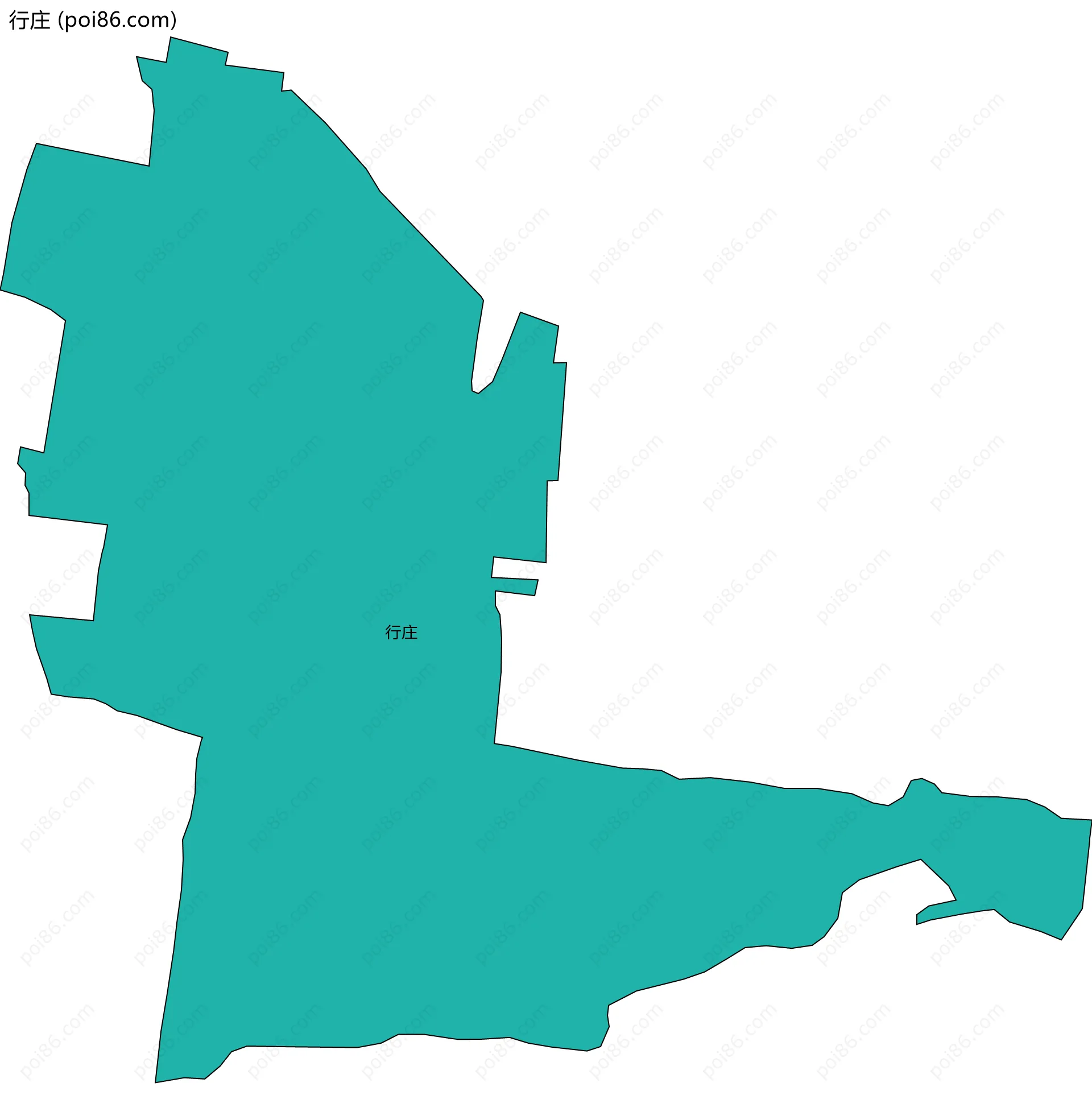 行庄边界地图