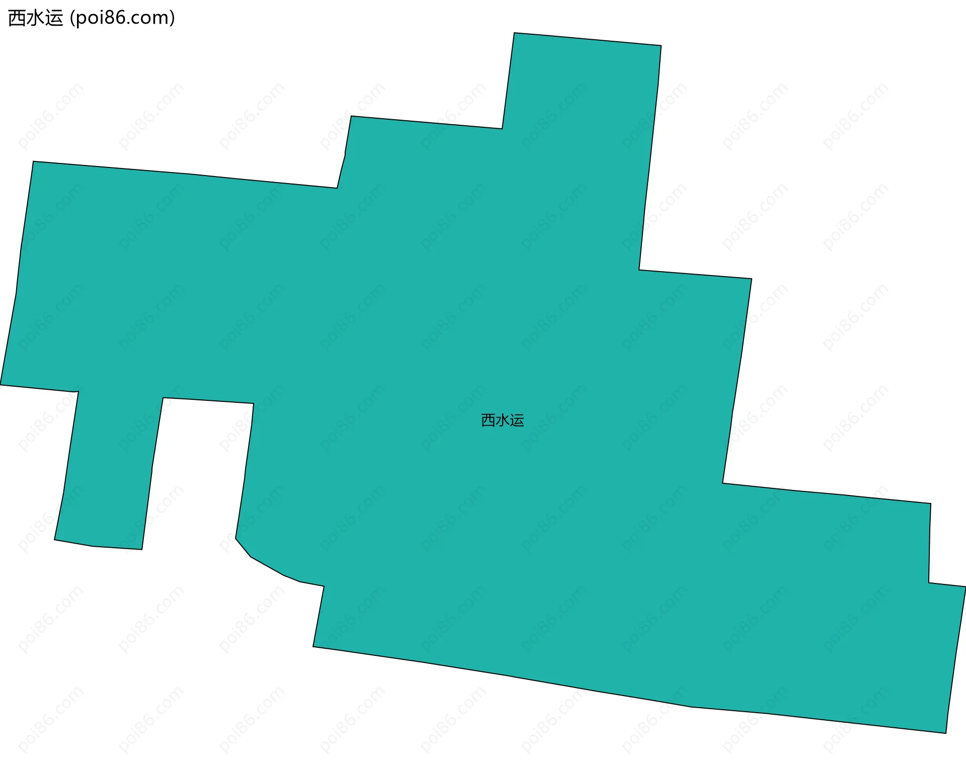 西水运边界地图