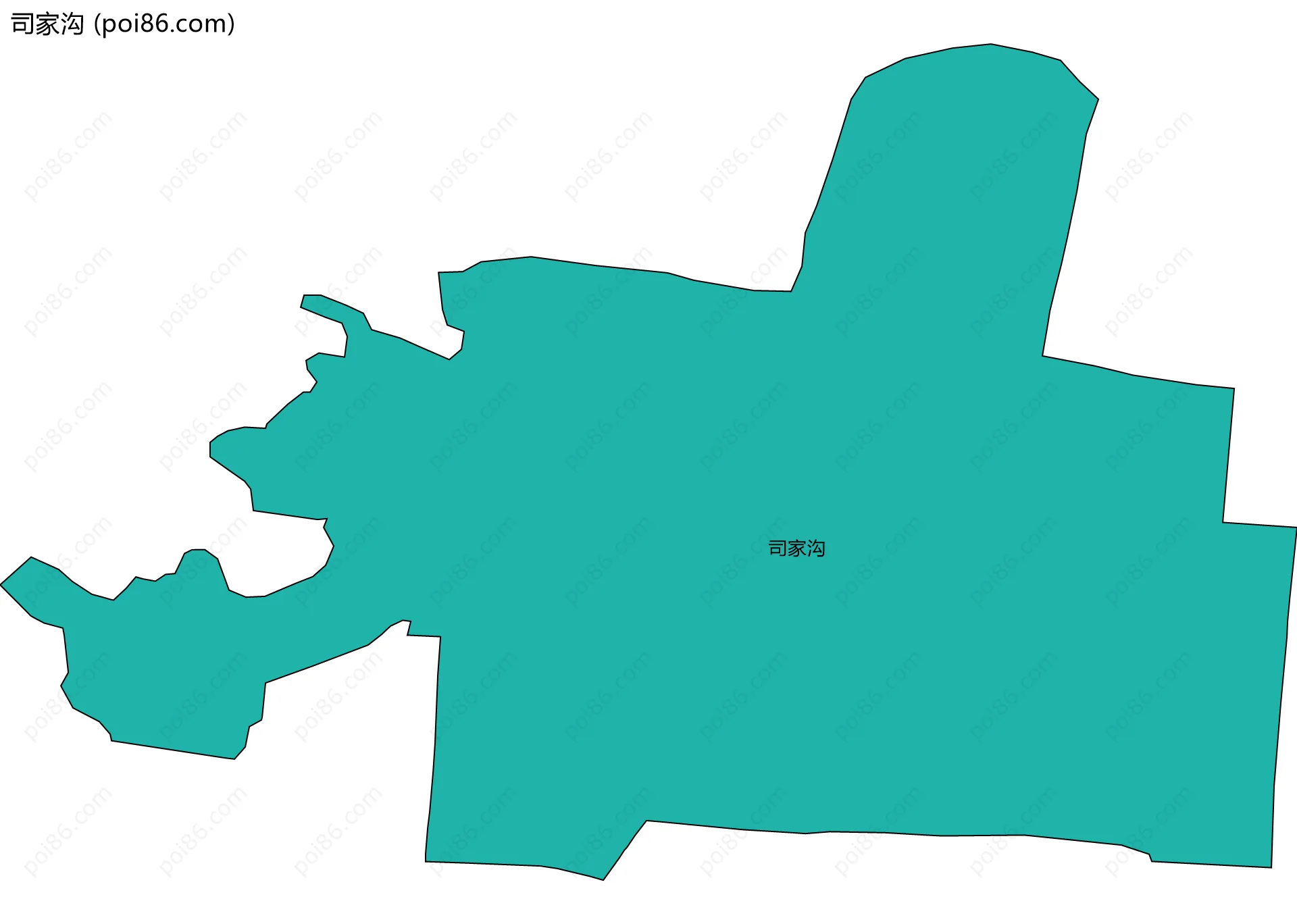 司家沟边界地图