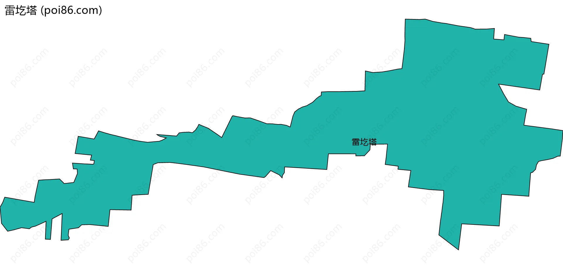 雷圪塔边界地图