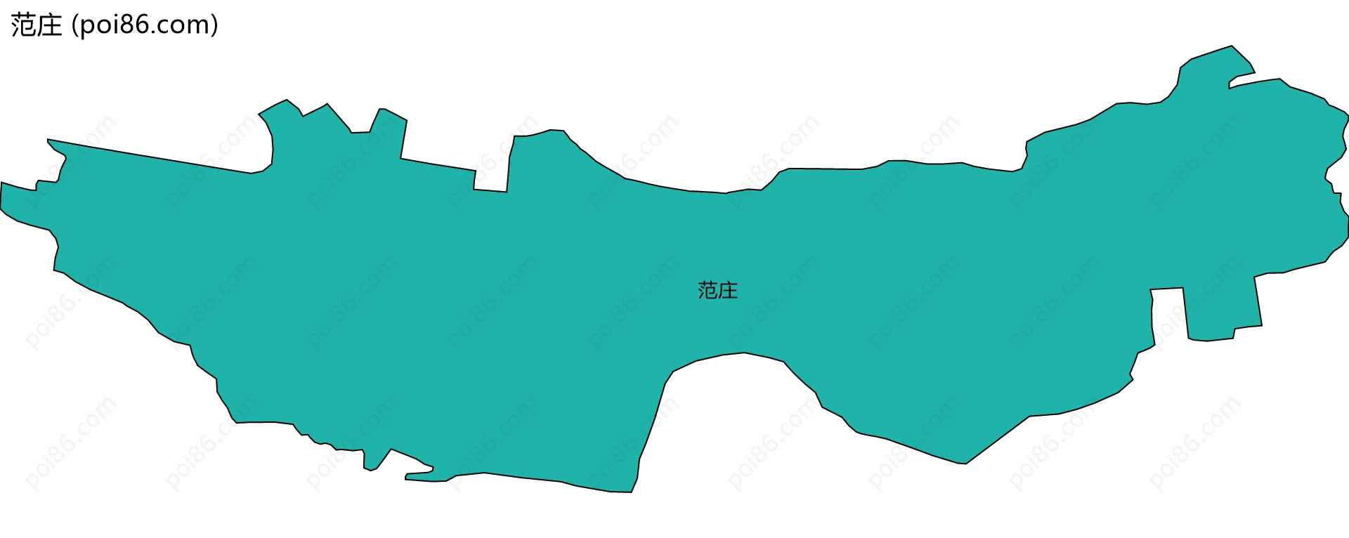 范庄边界地图