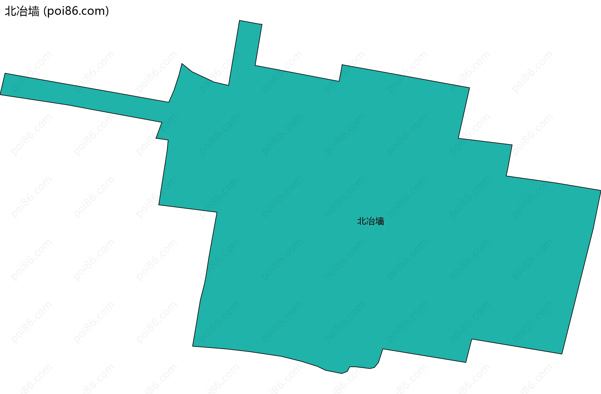 北冶墙边界地图