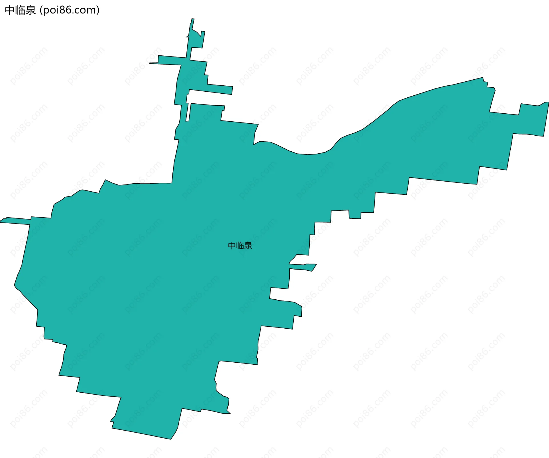中临泉边界地图