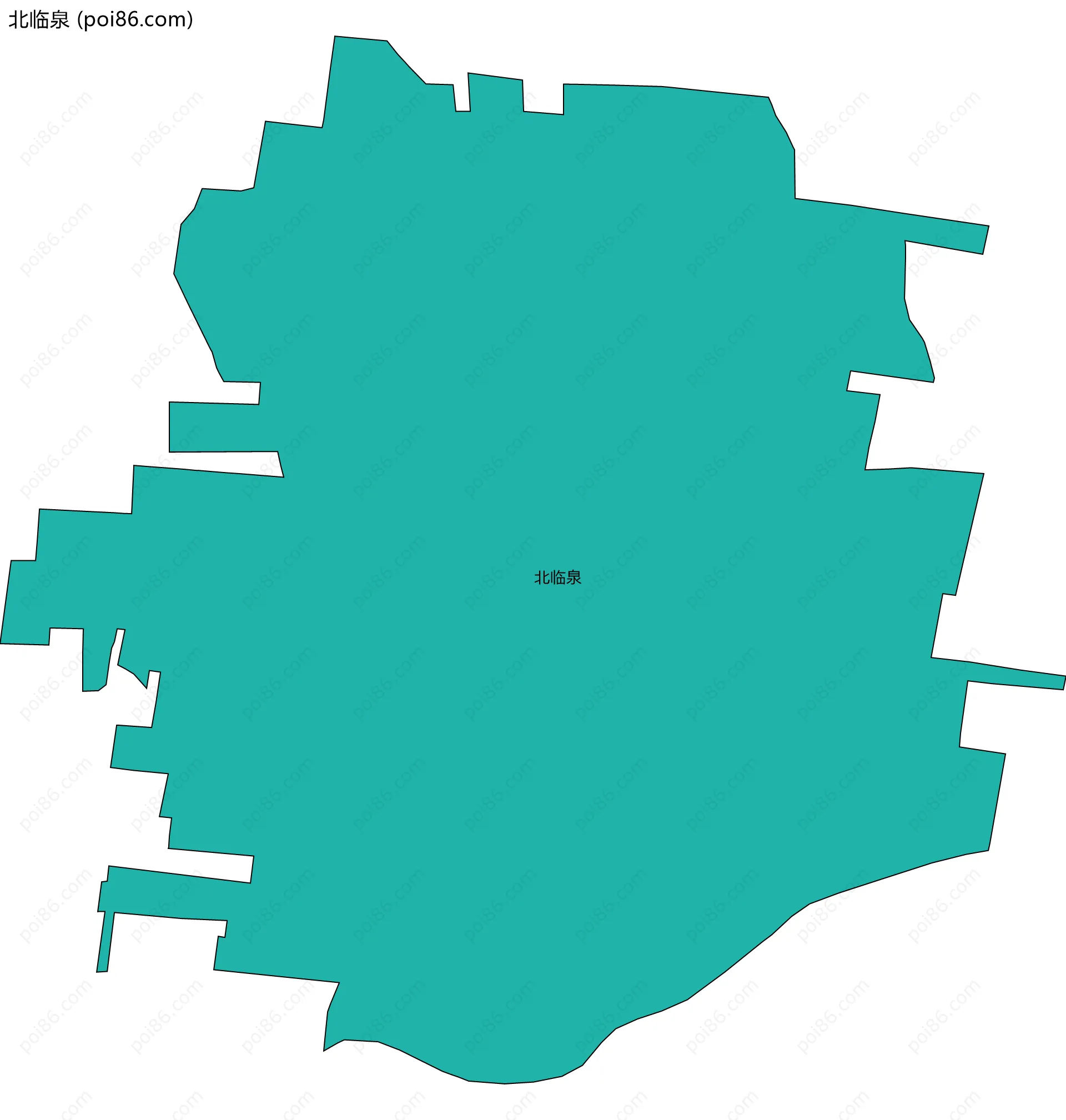 北临泉边界地图