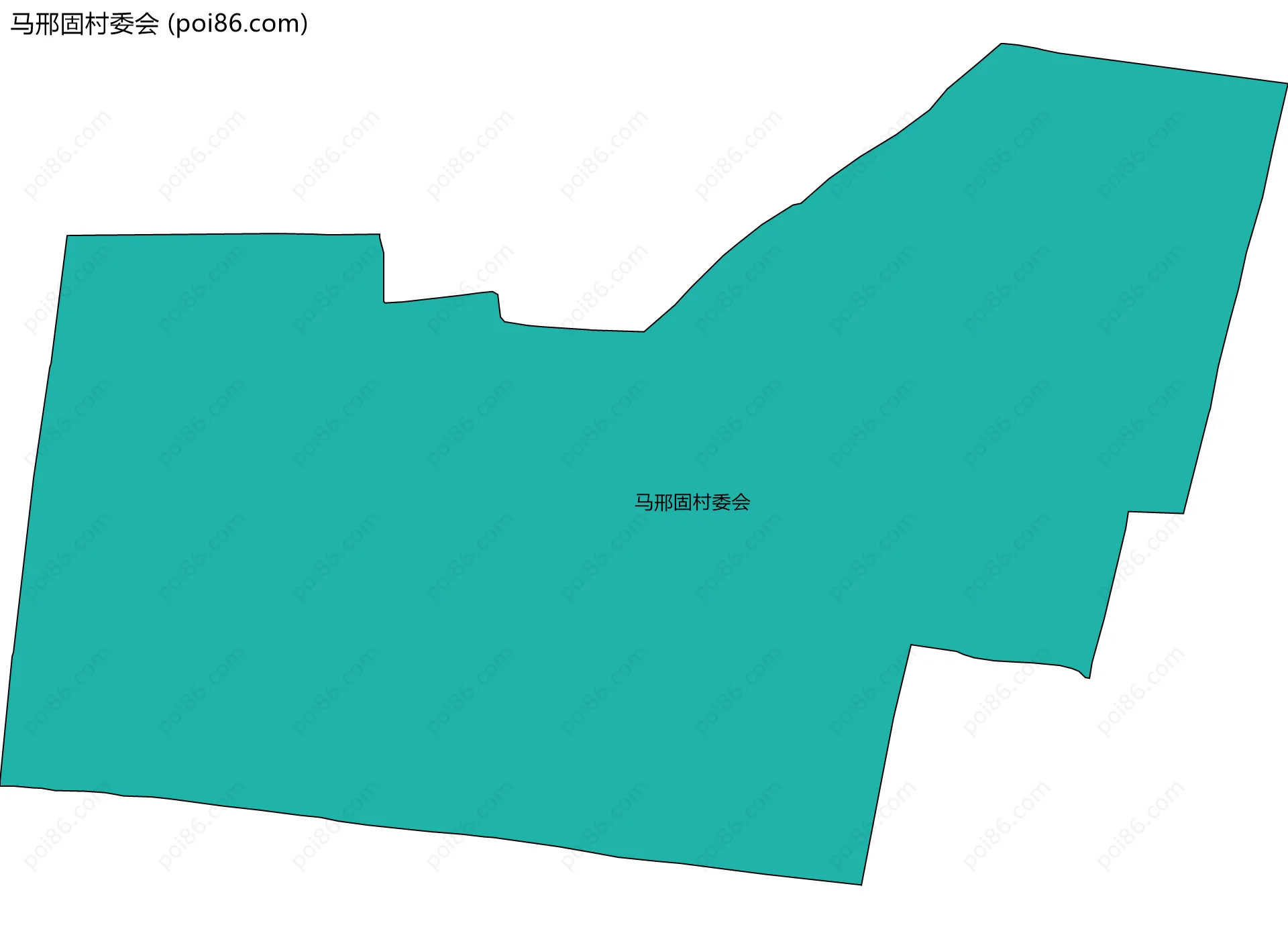 马邢固村委会边界地图