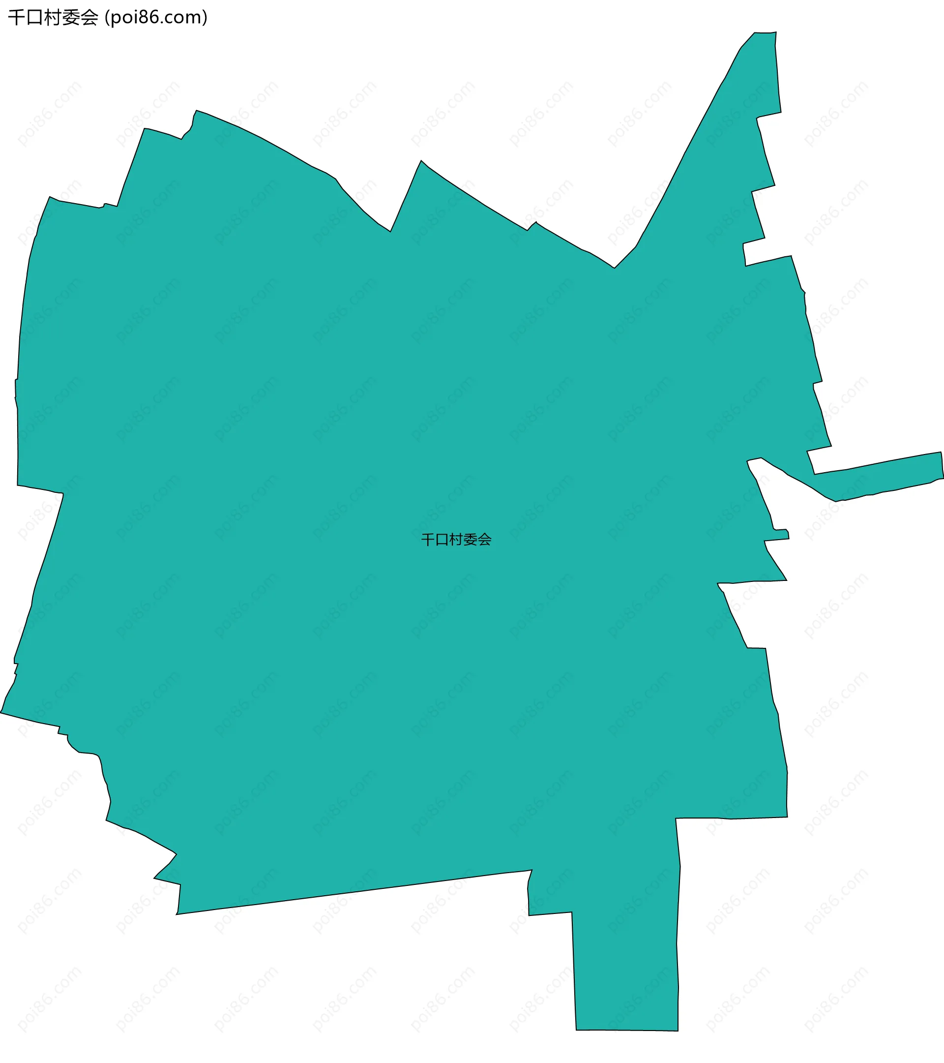 千口村委会边界地图