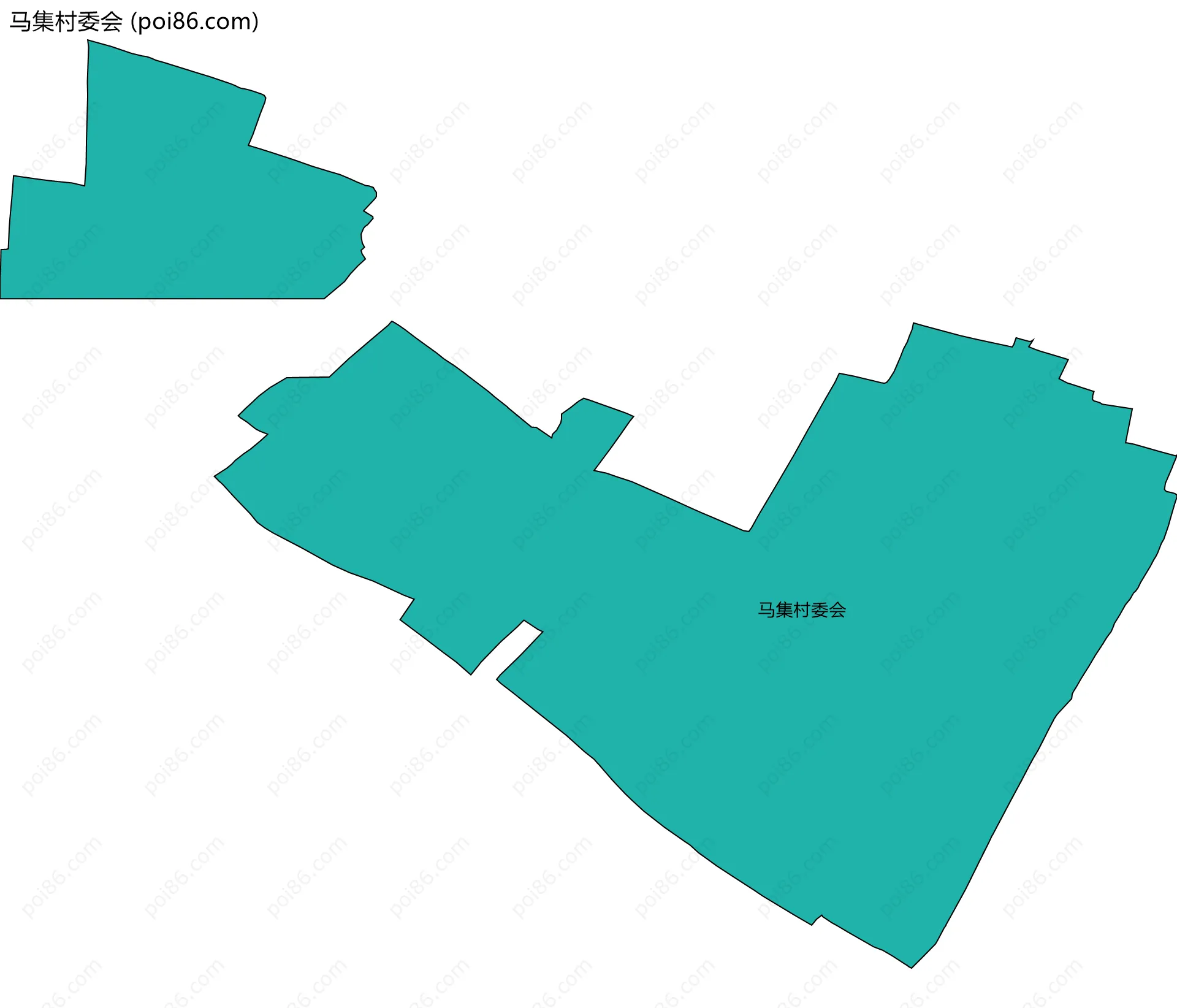 马集村委会边界地图