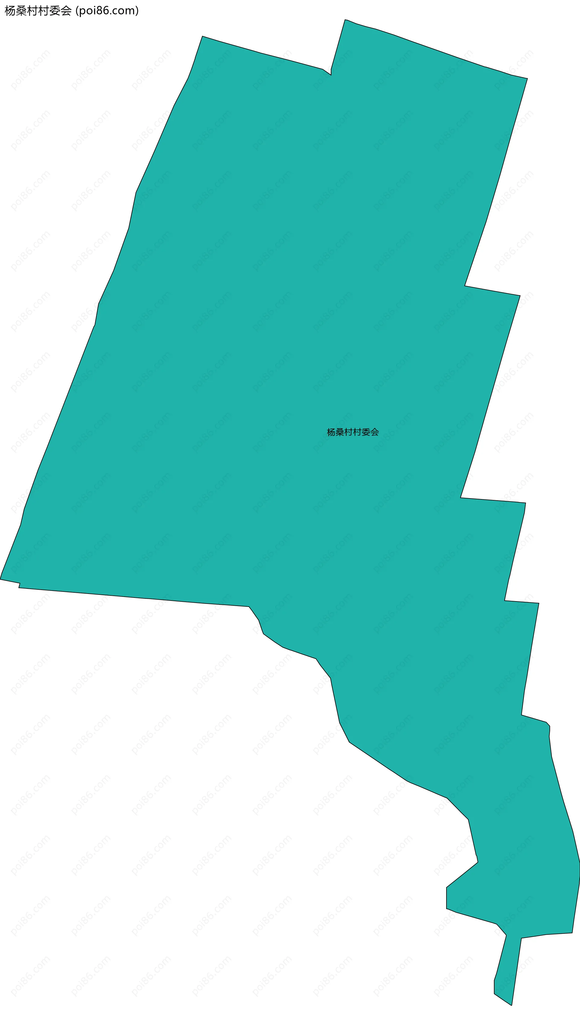 杨桑村村委会边界地图