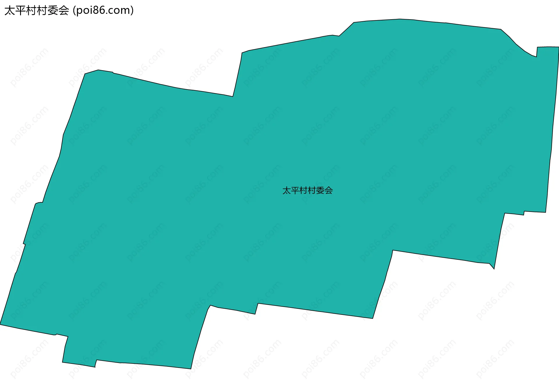 太平村村委会边界地图