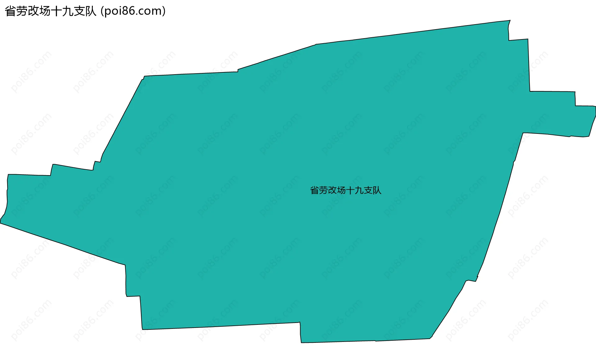 省劳改场十九支队边界地图