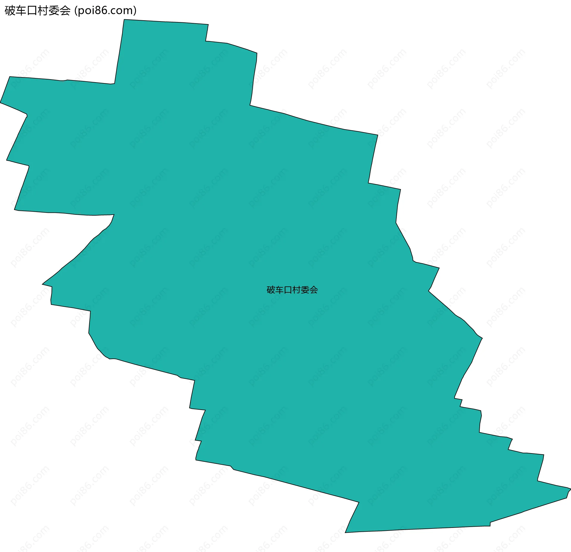 破车口村委会边界地图