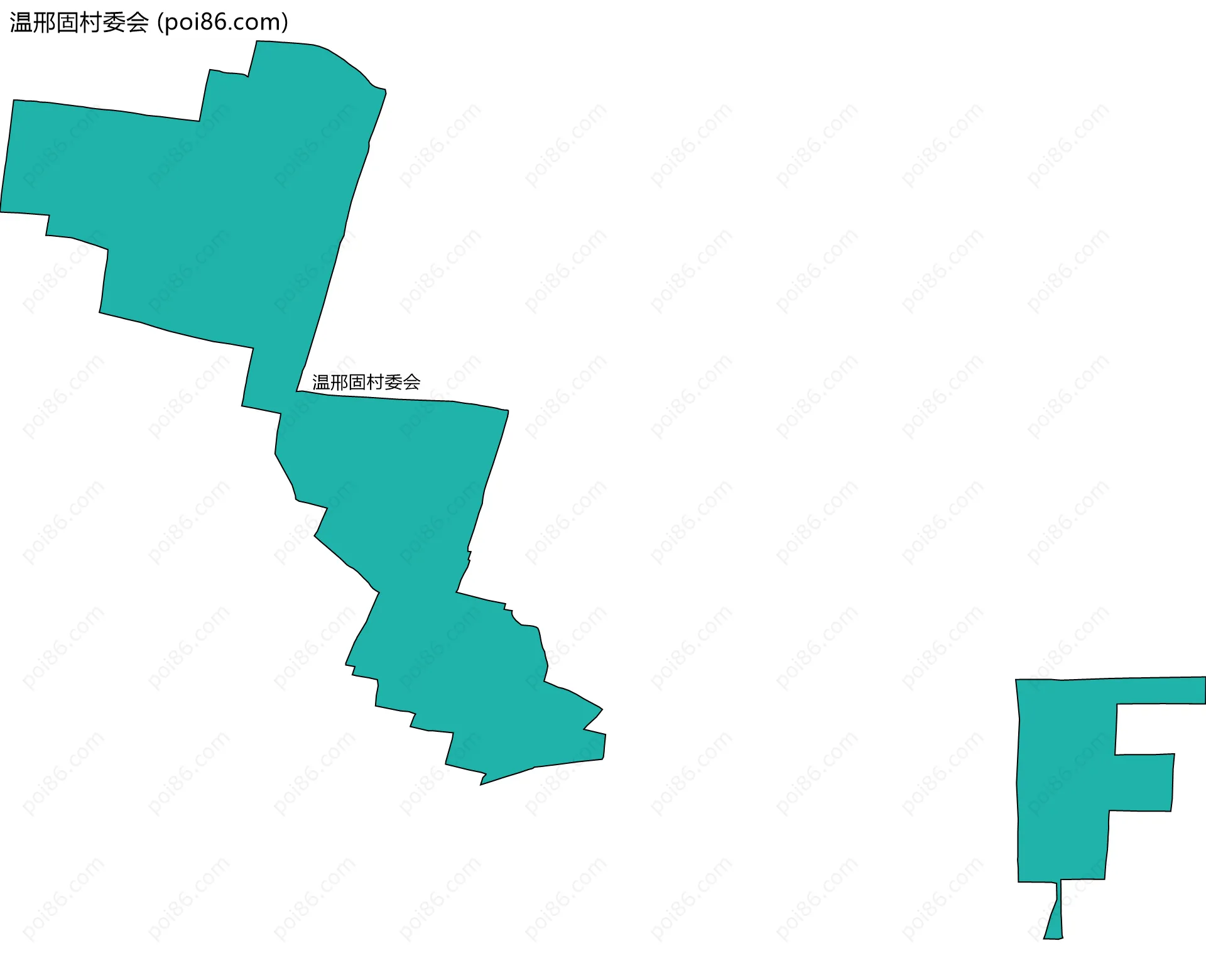 温邢固村委会边界地图