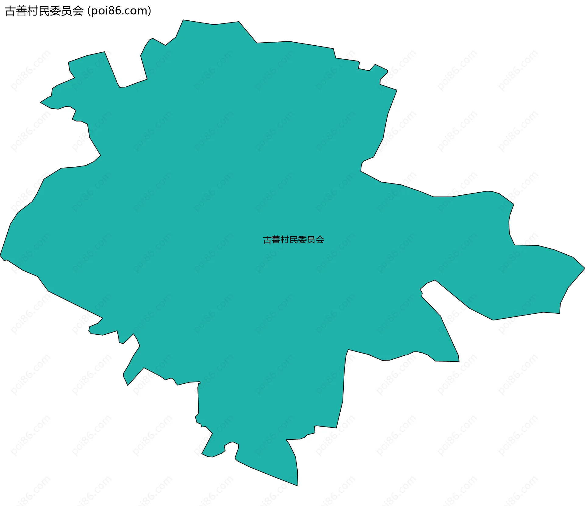 古善村民委员会边界地图