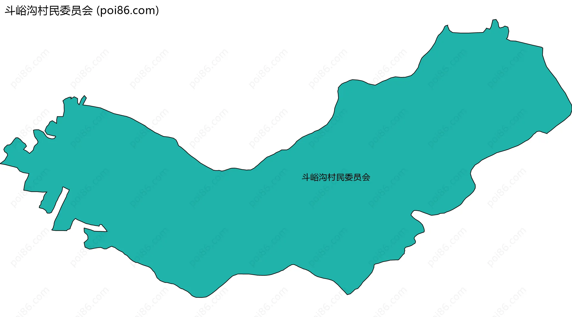 斗峪沟村民委员会边界地图