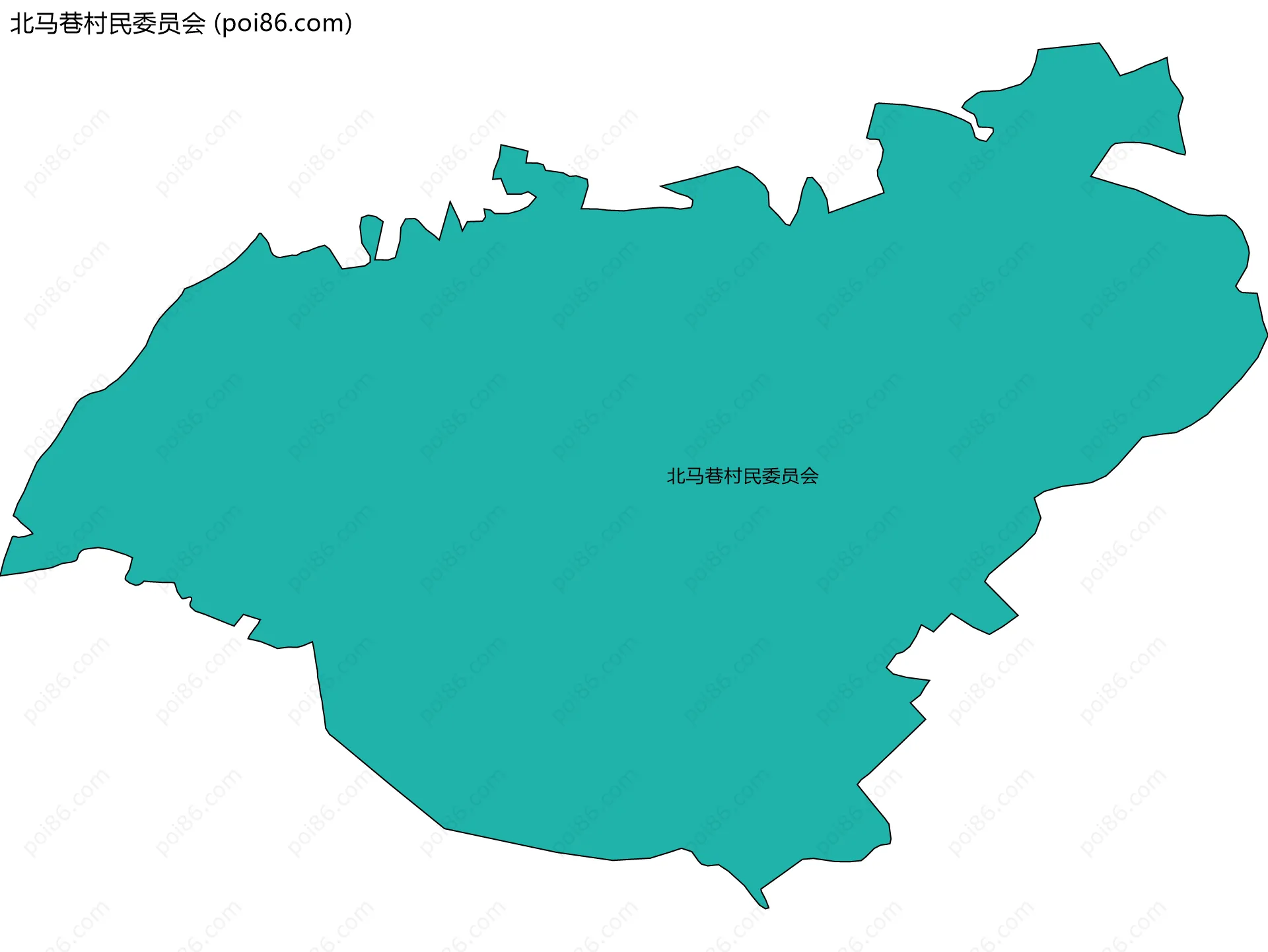 北马巷村民委员会边界地图