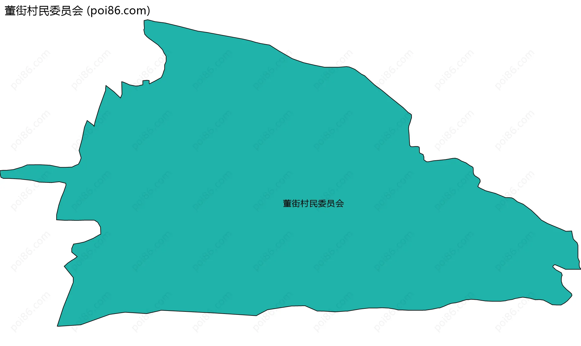 董街村民委员会边界地图