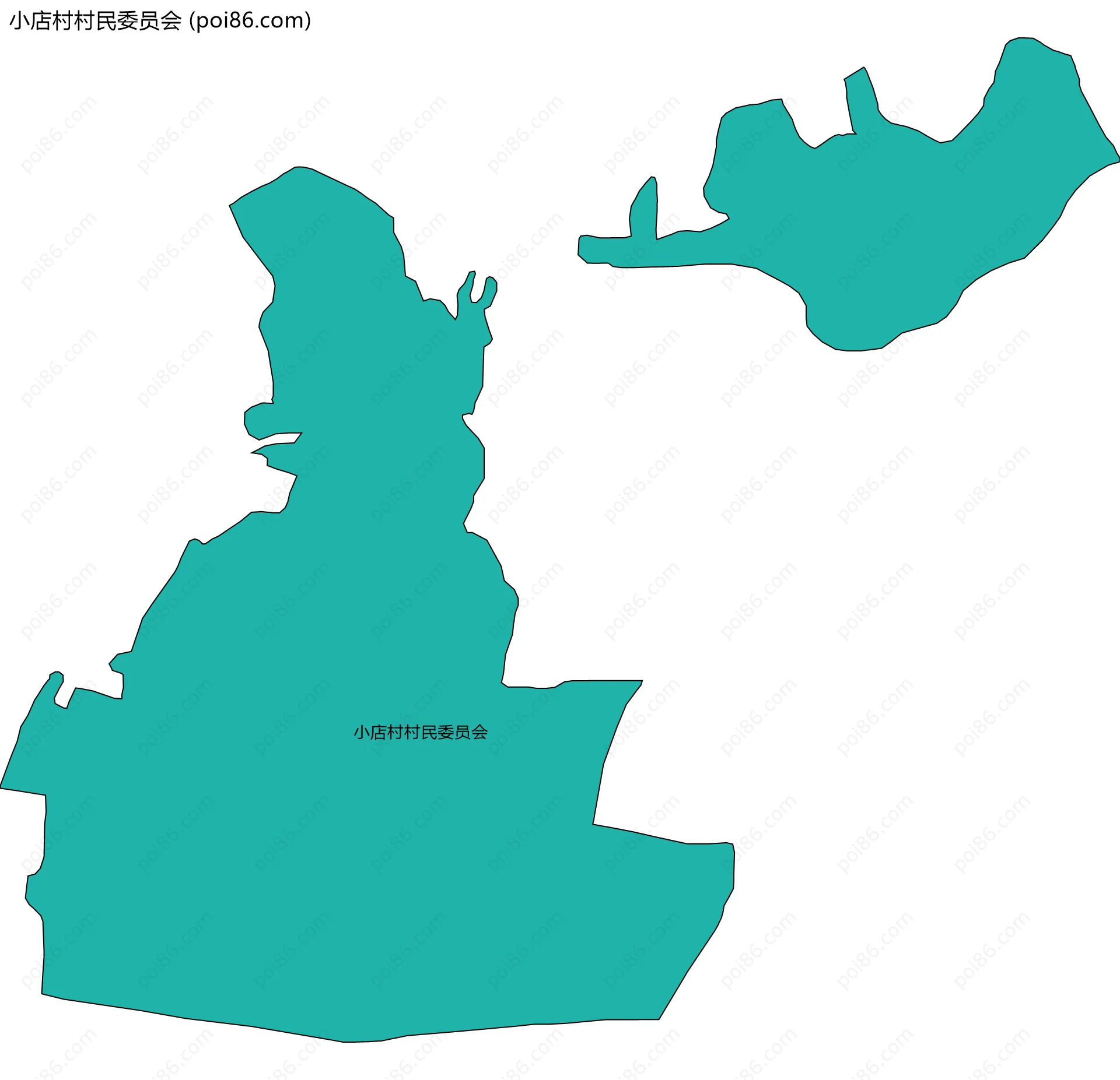 小店村村民委员会边界地图