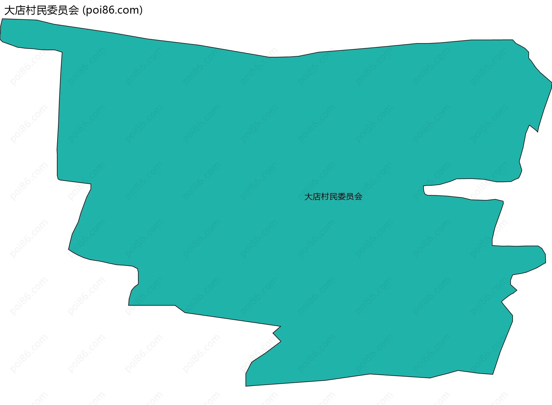 大店村民委员会边界地图