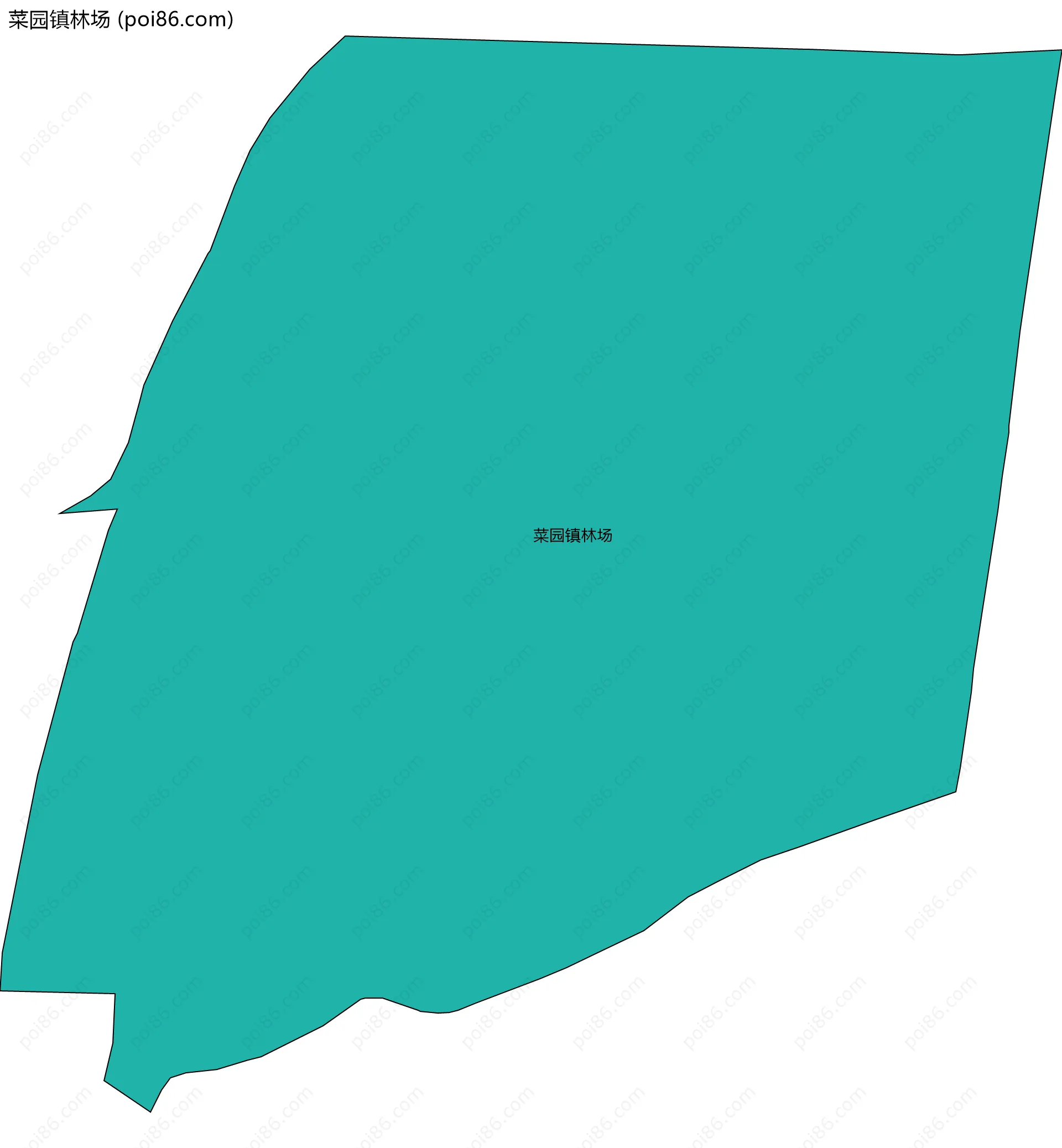 菜园镇林场边界地图