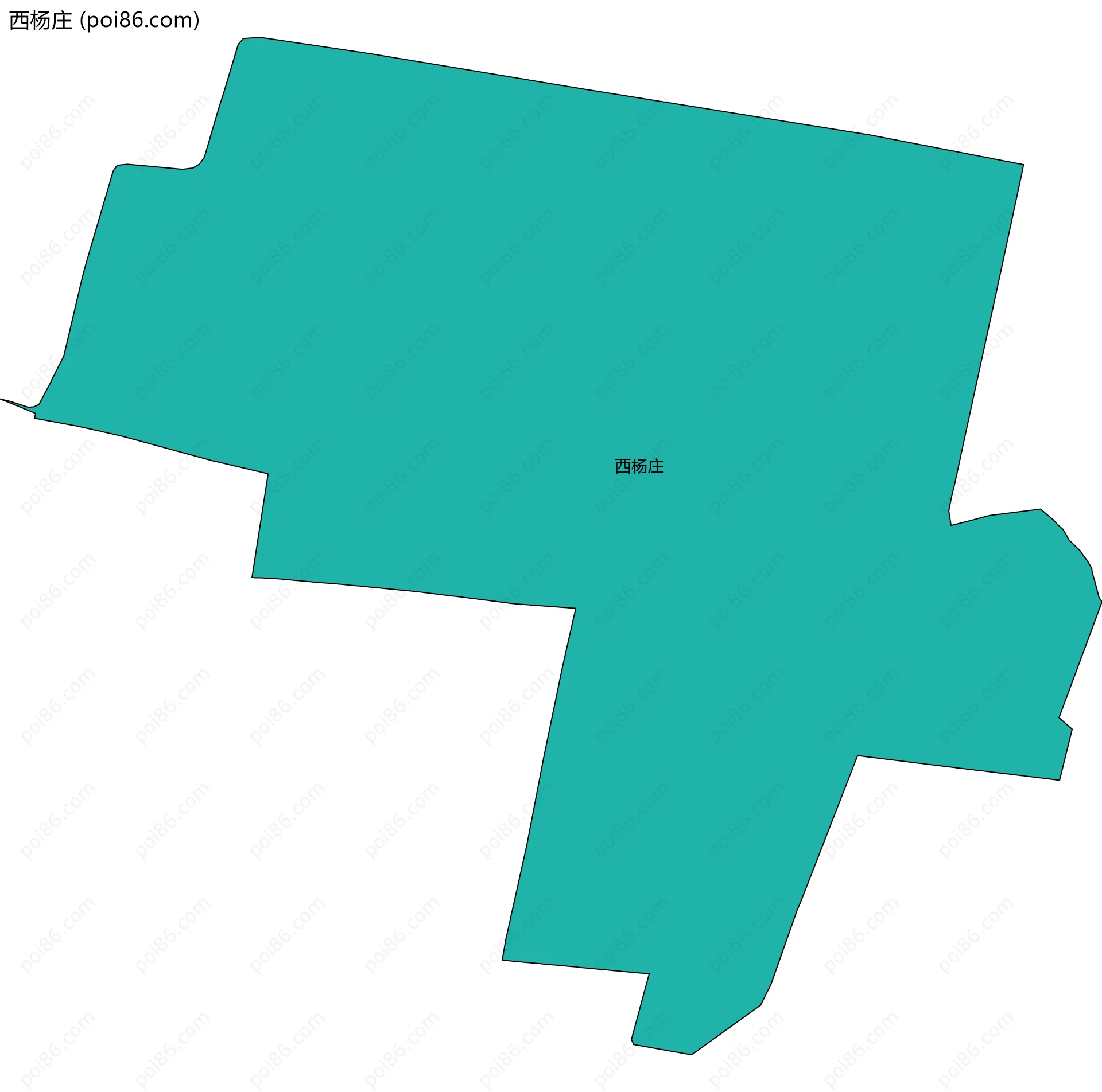 西杨庄边界地图