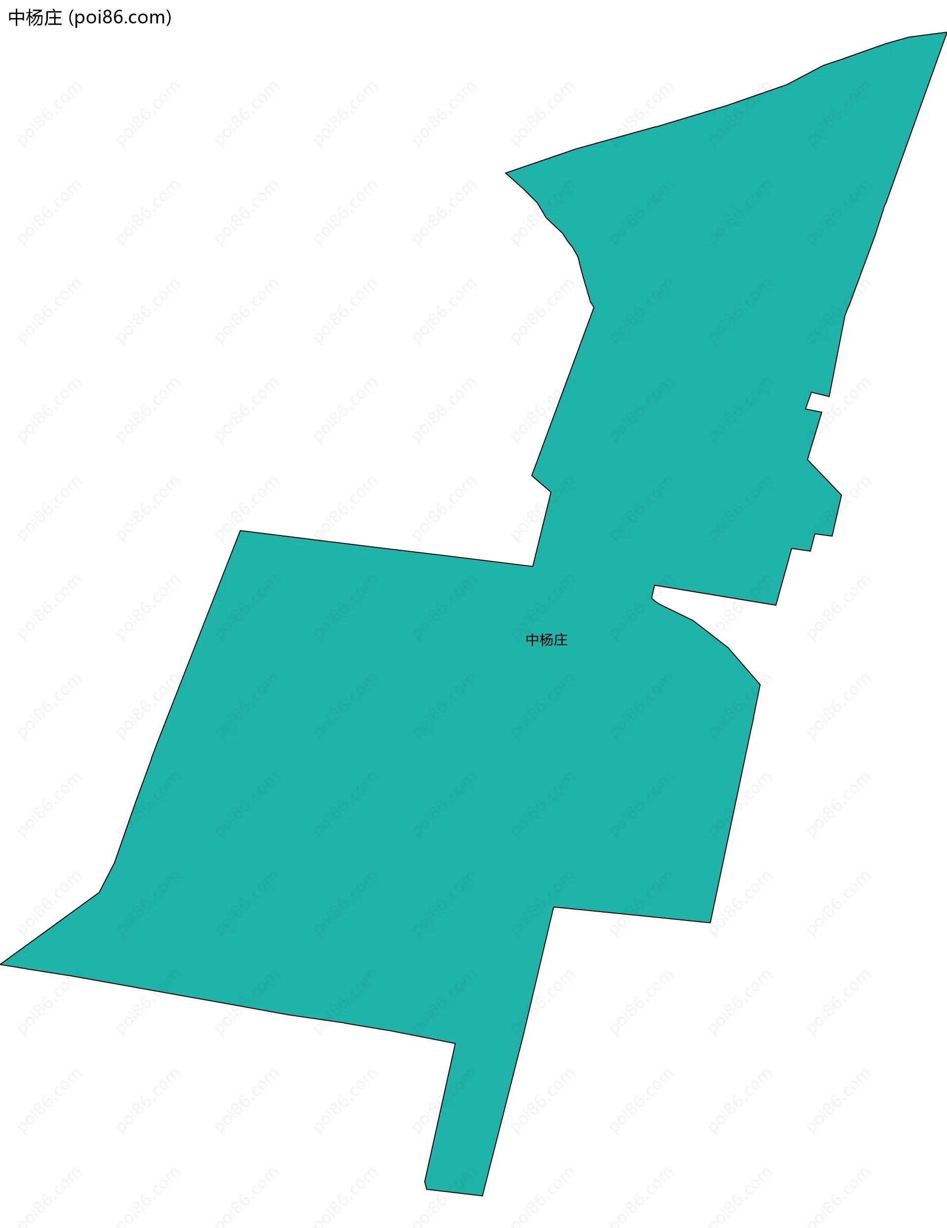 中杨庄边界地图