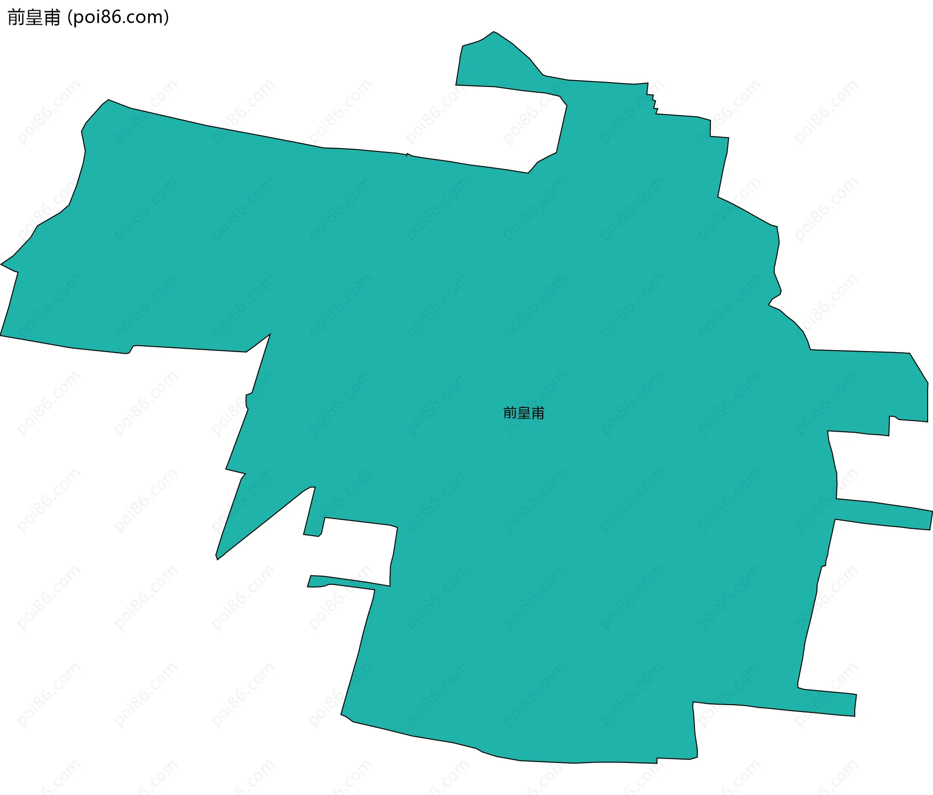 前皇甫边界地图