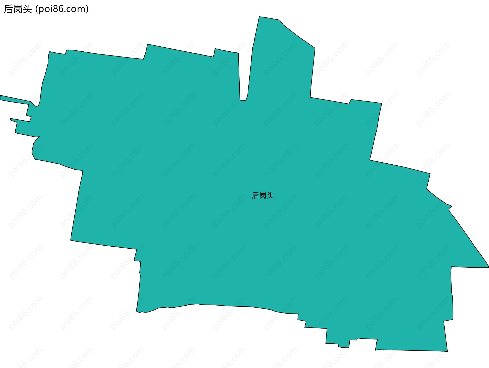 后岗头边界地图