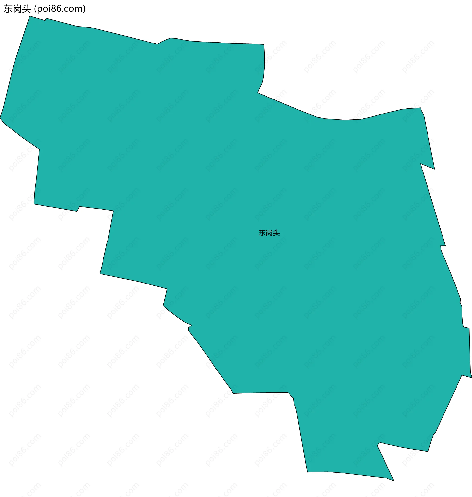 东岗头边界地图