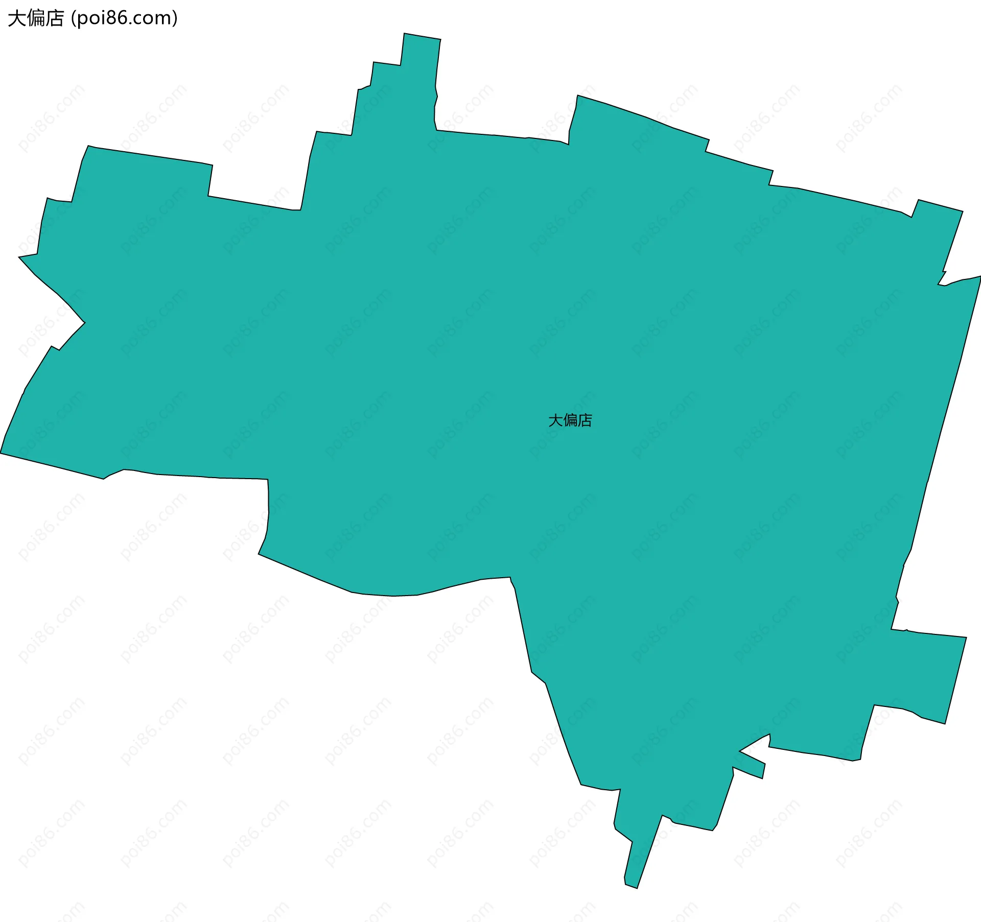 大偏店边界地图