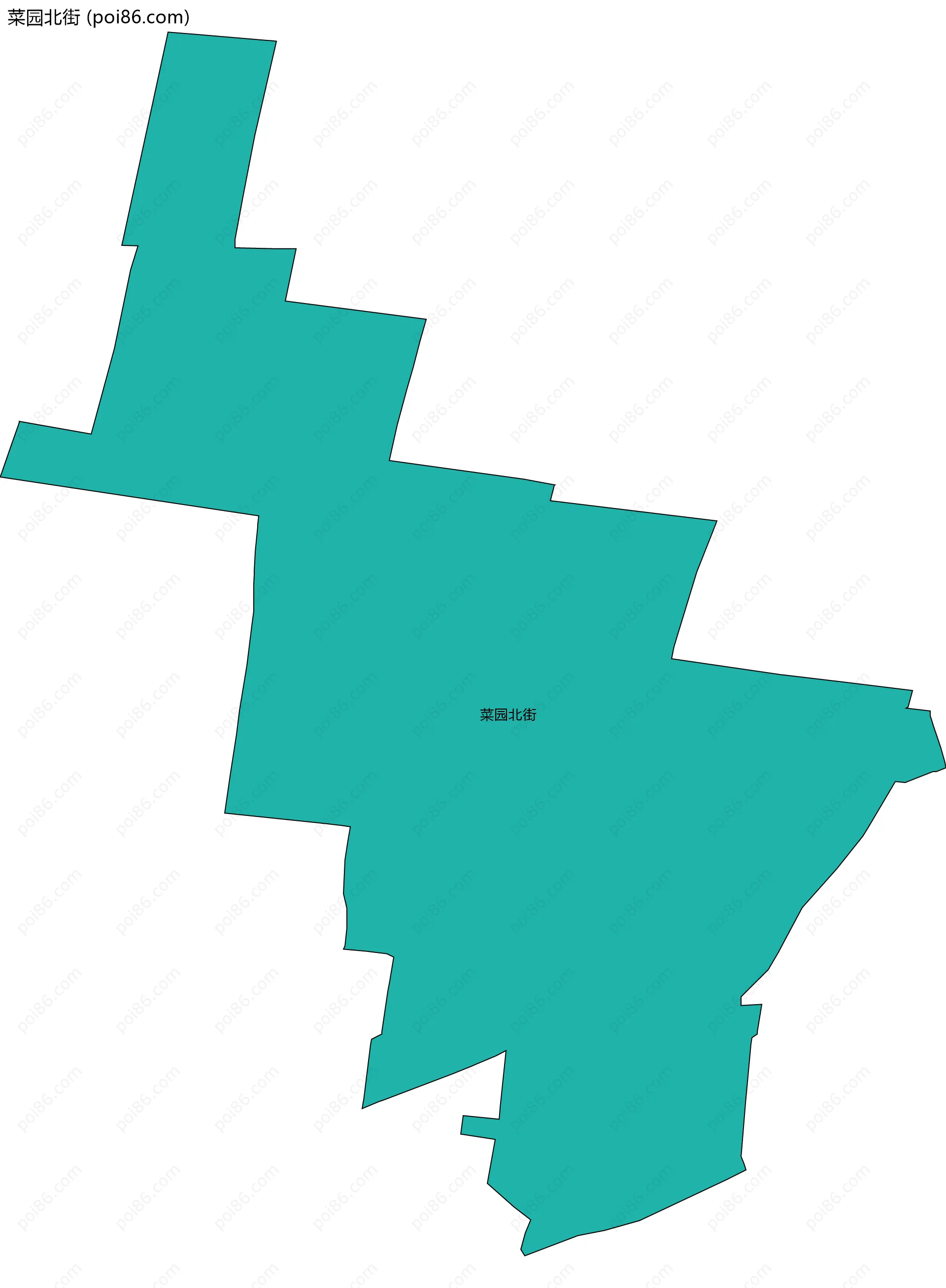 菜园北街边界地图