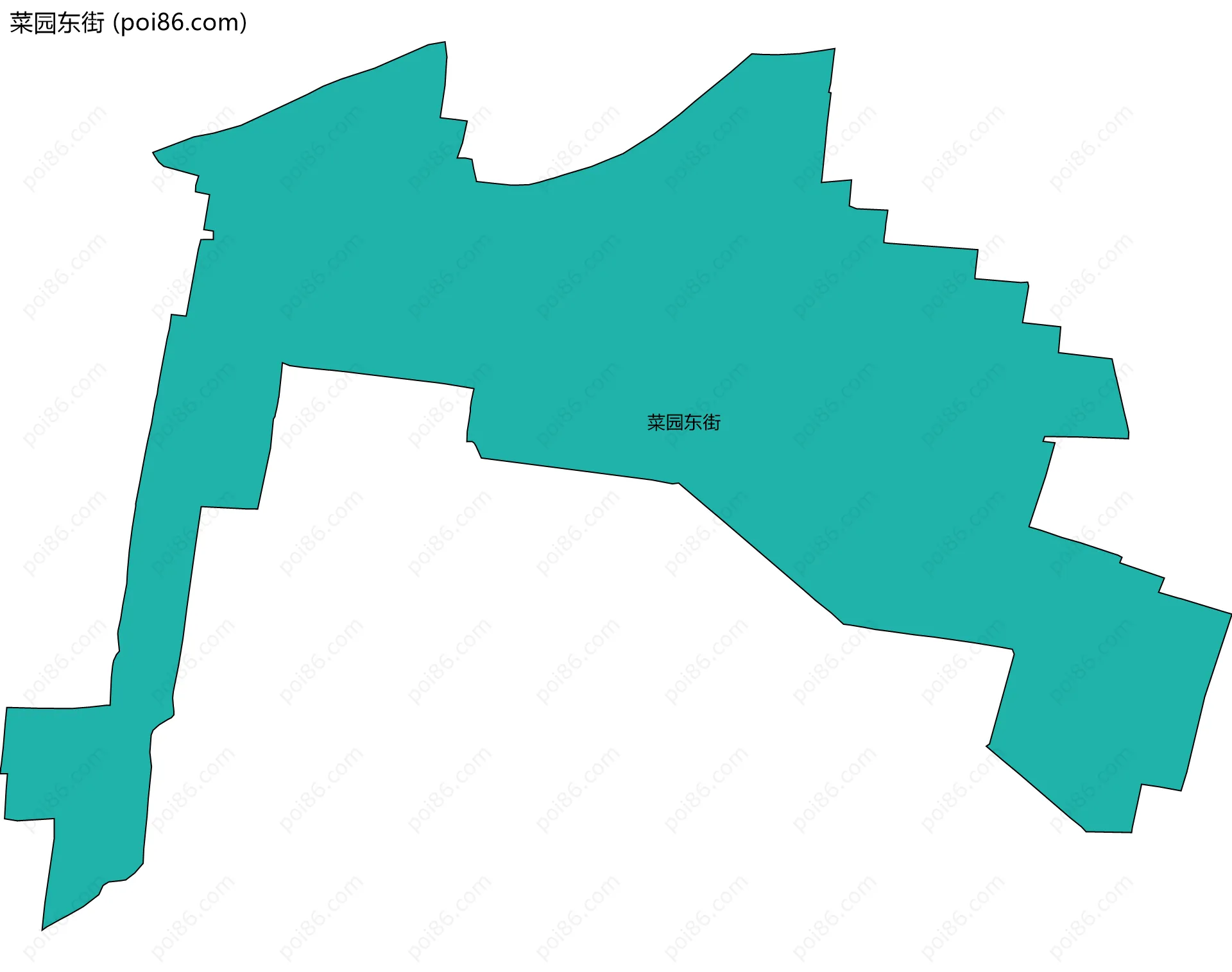 菜园东街边界地图