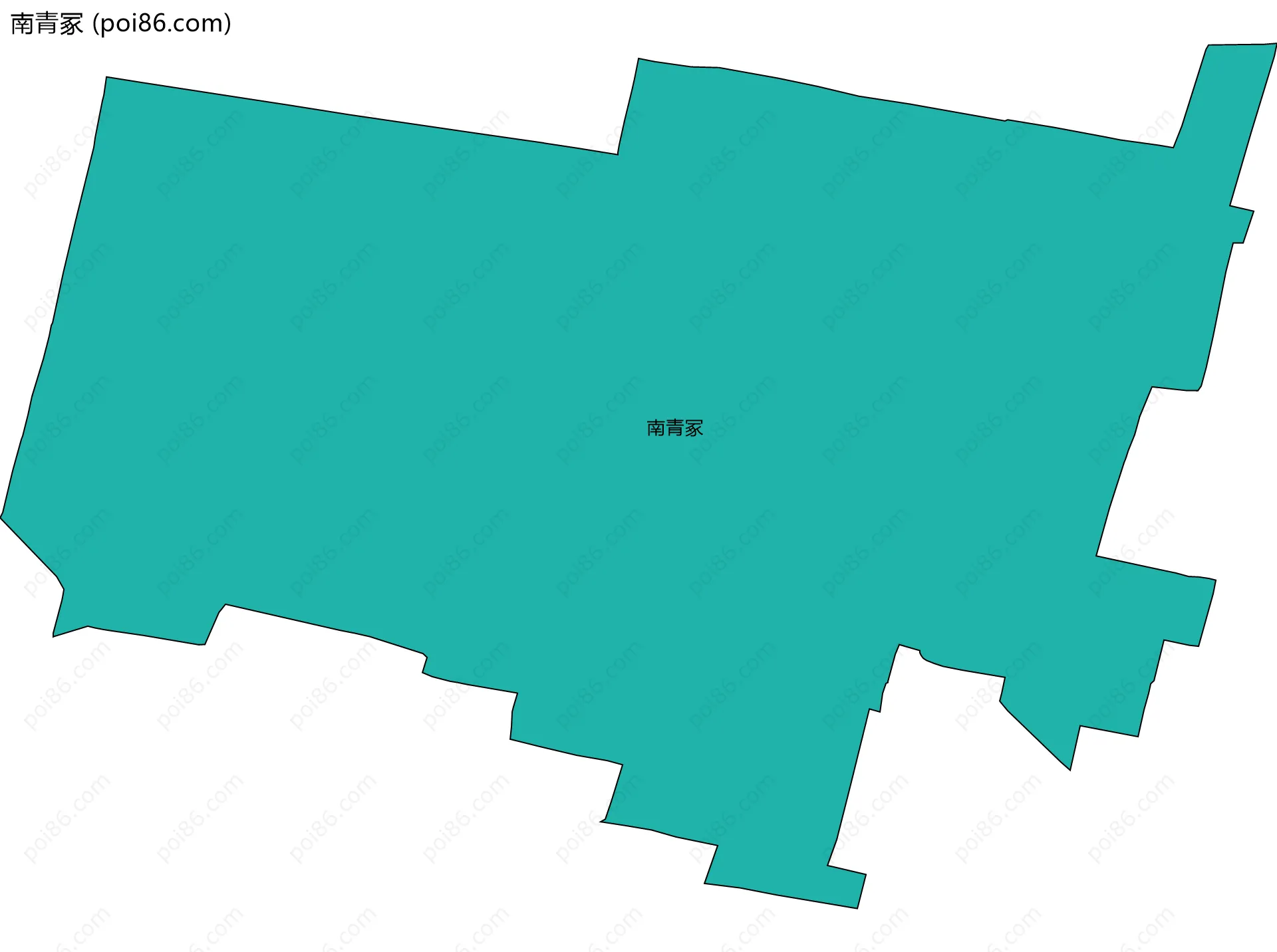 南青冢边界地图