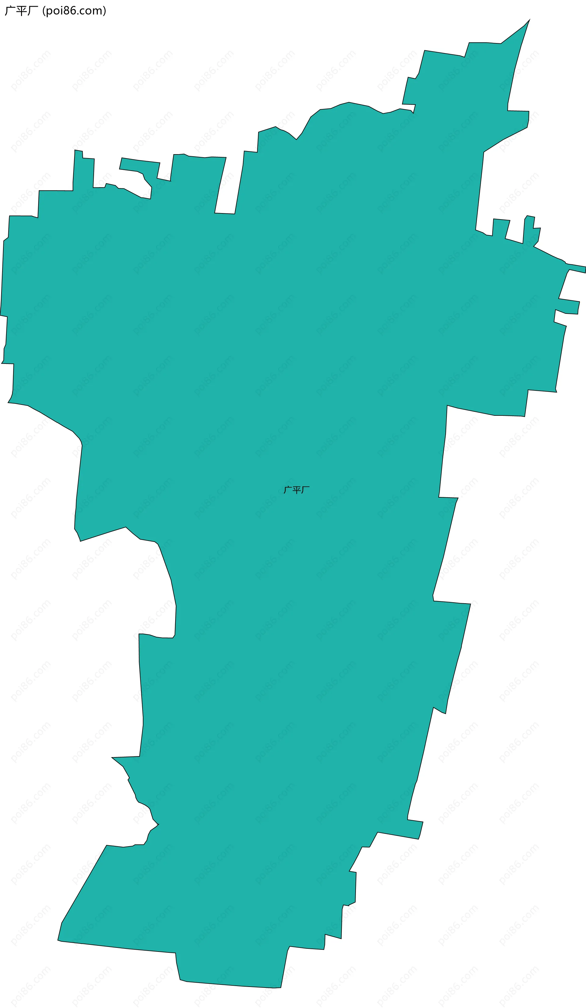 广平厂边界地图