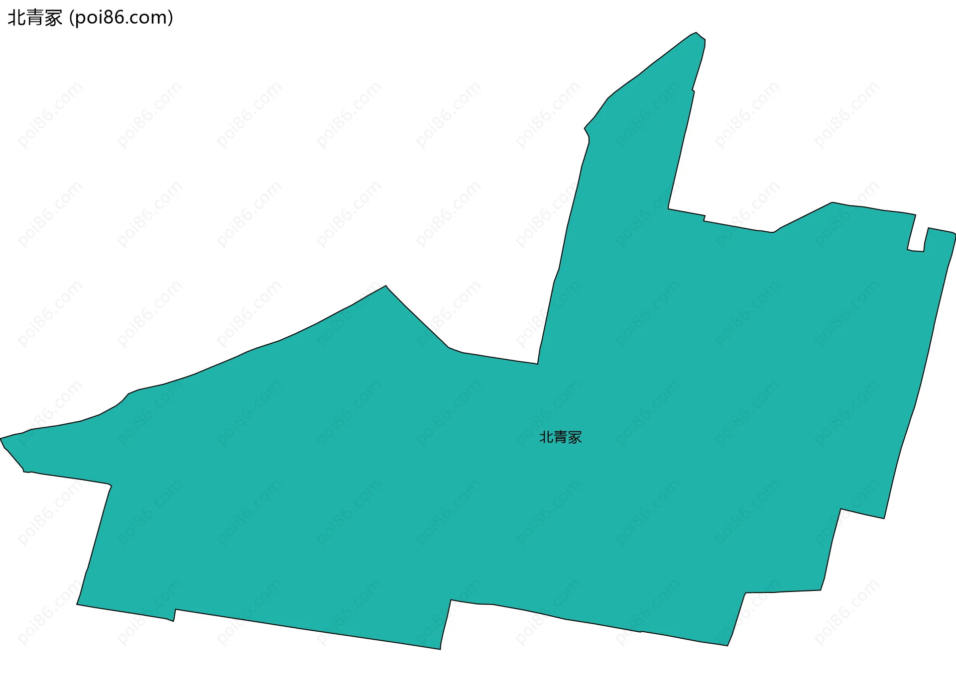 北青冢边界地图