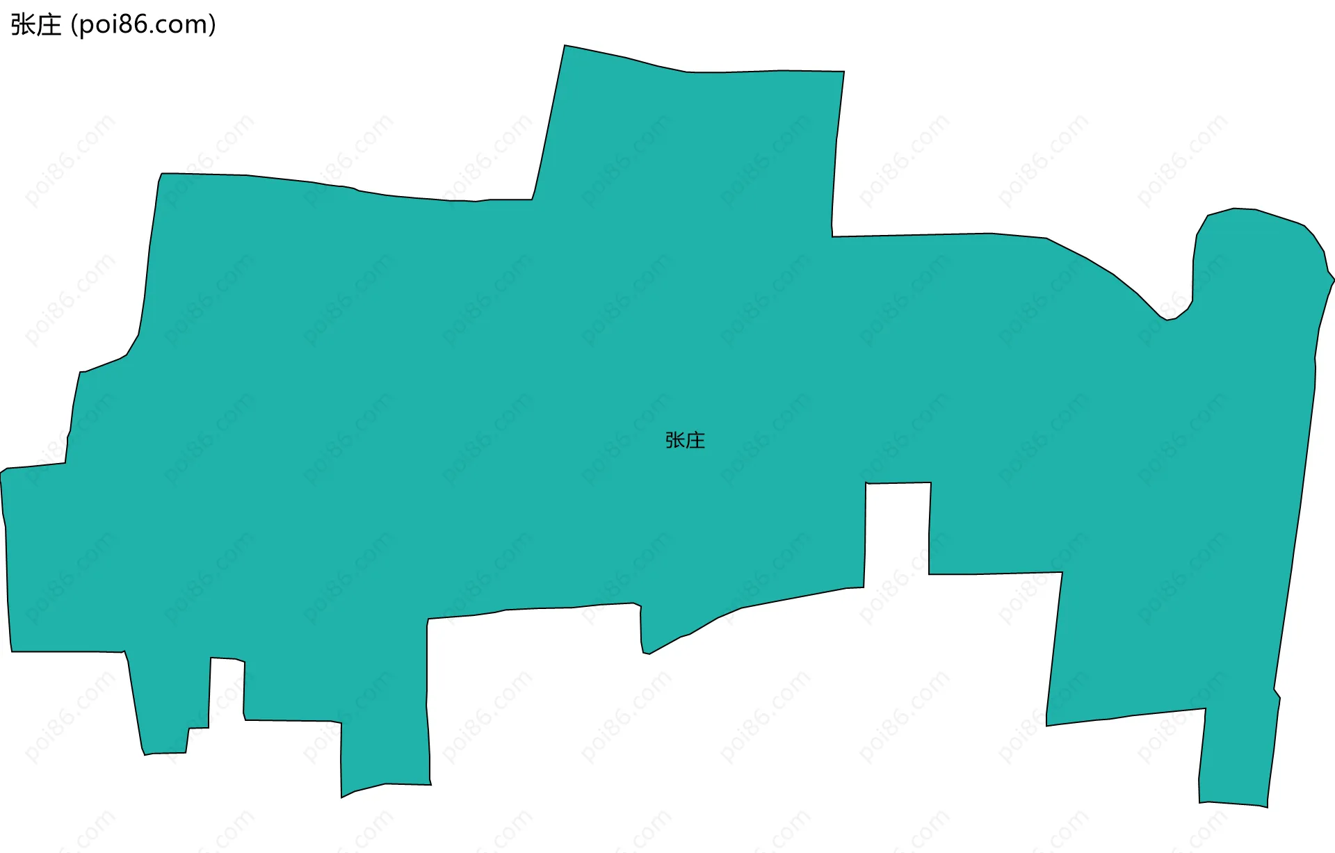 张庄边界地图