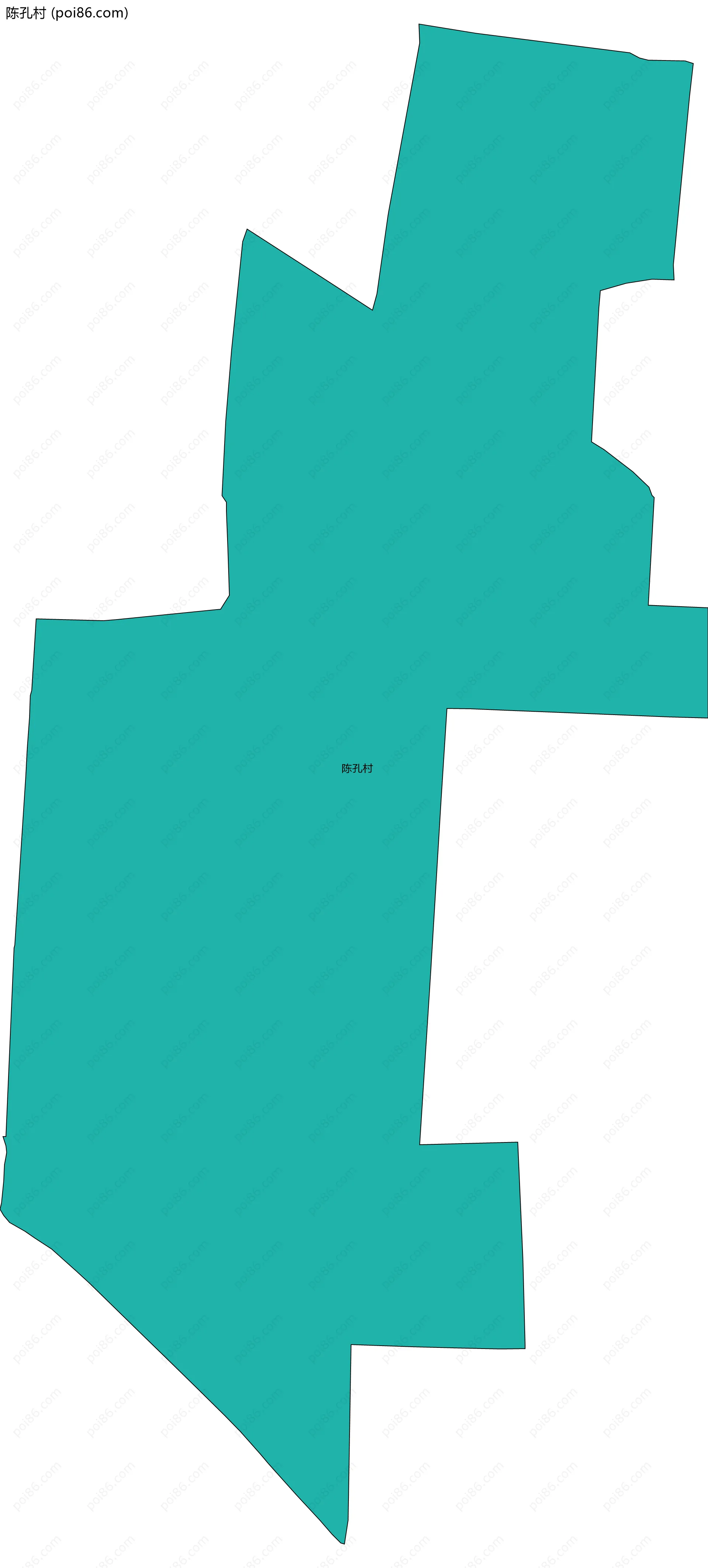 陈孔村边界地图