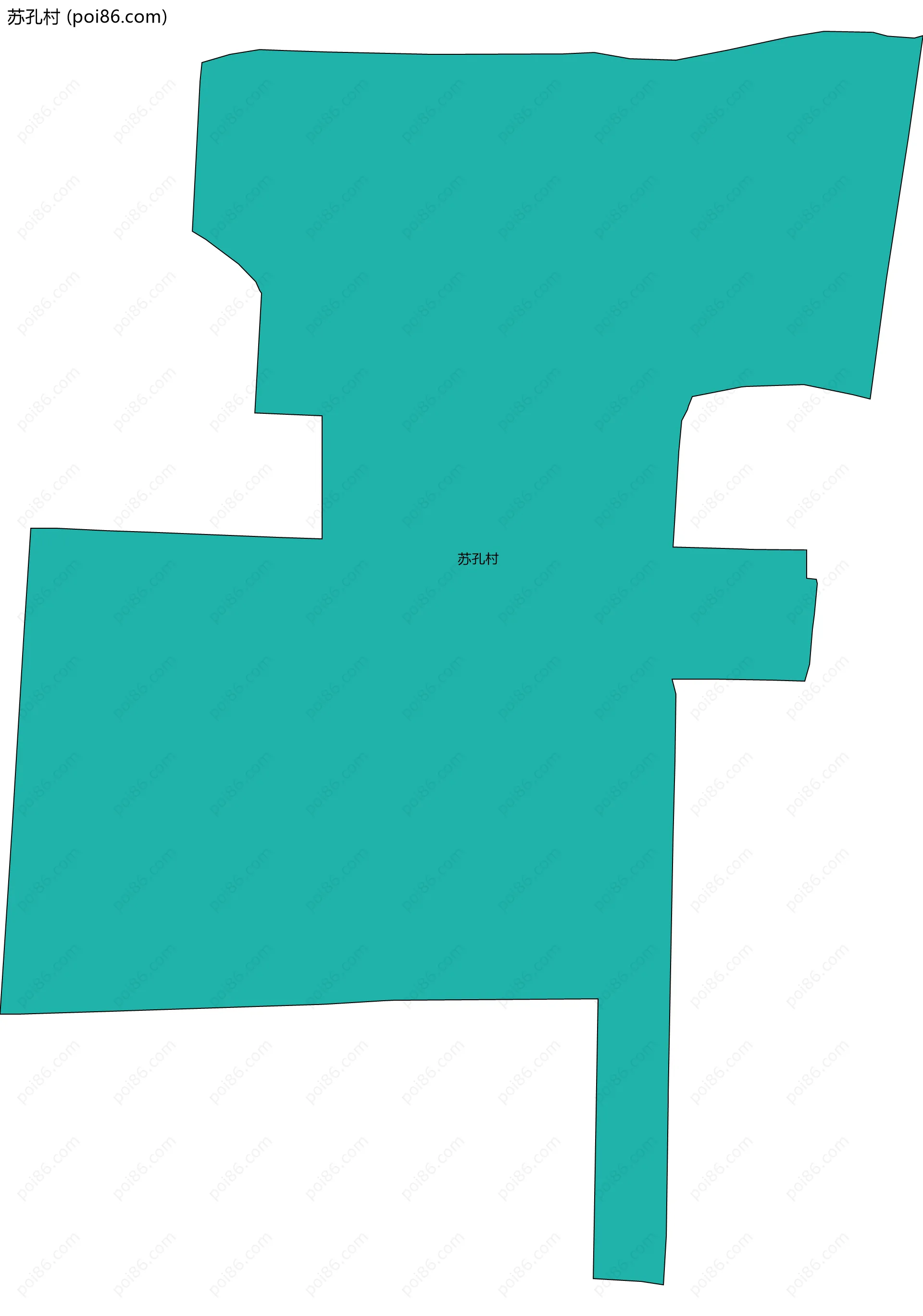 苏孔村边界地图