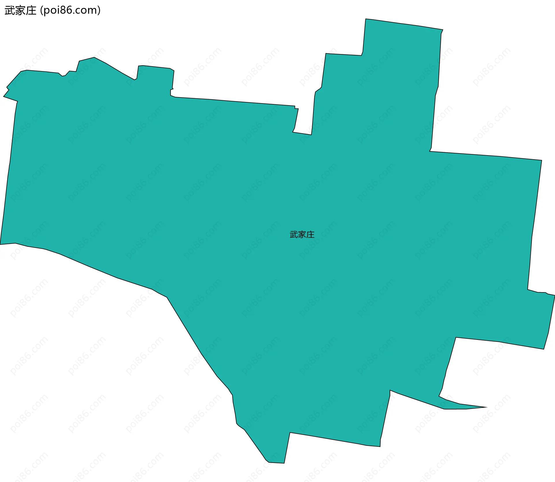 武家庄边界地图