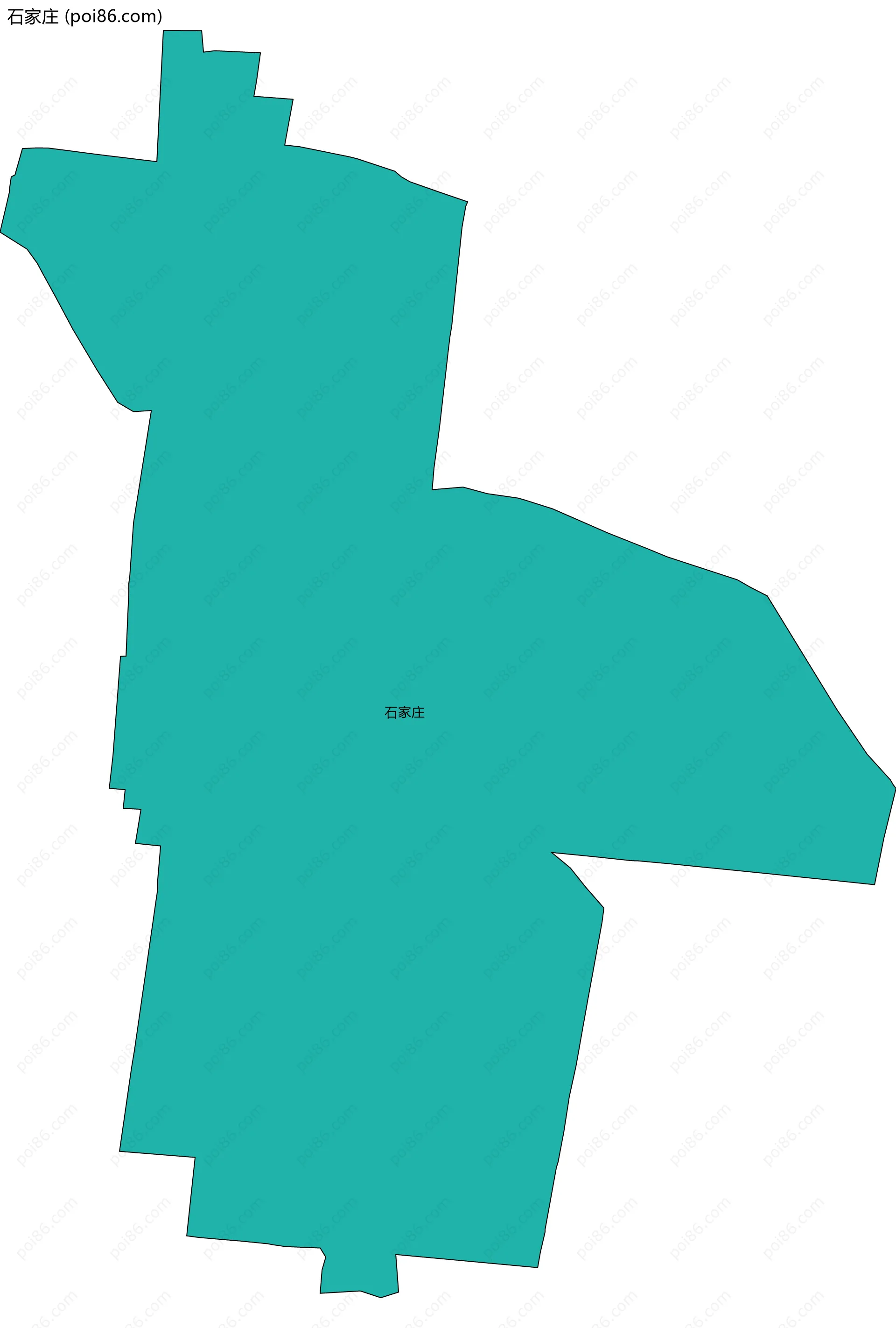 石家庄边界地图