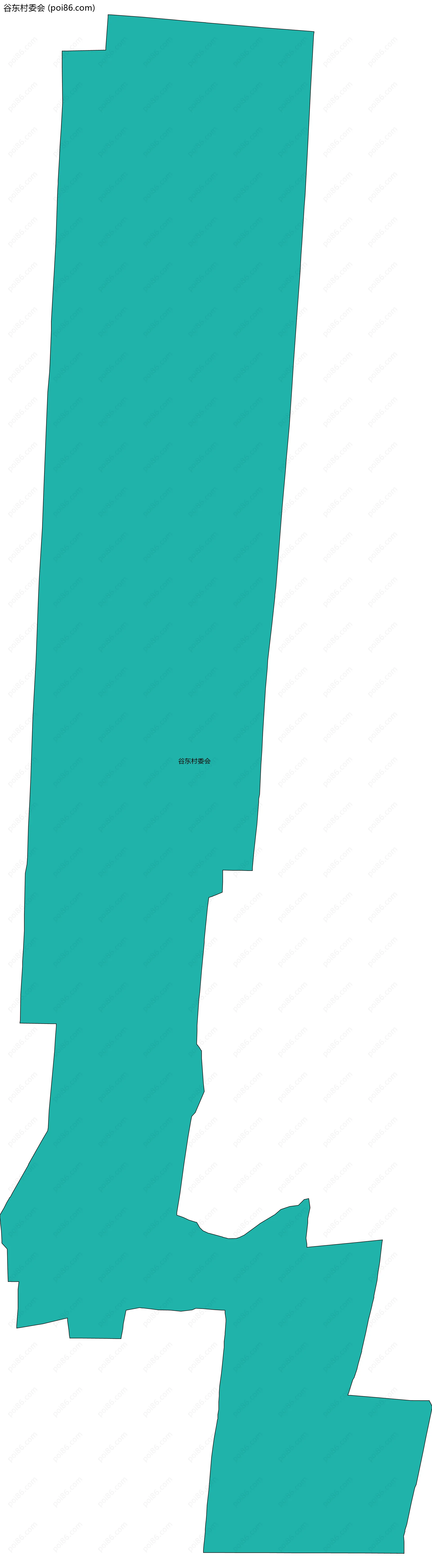 谷东村委会边界地图